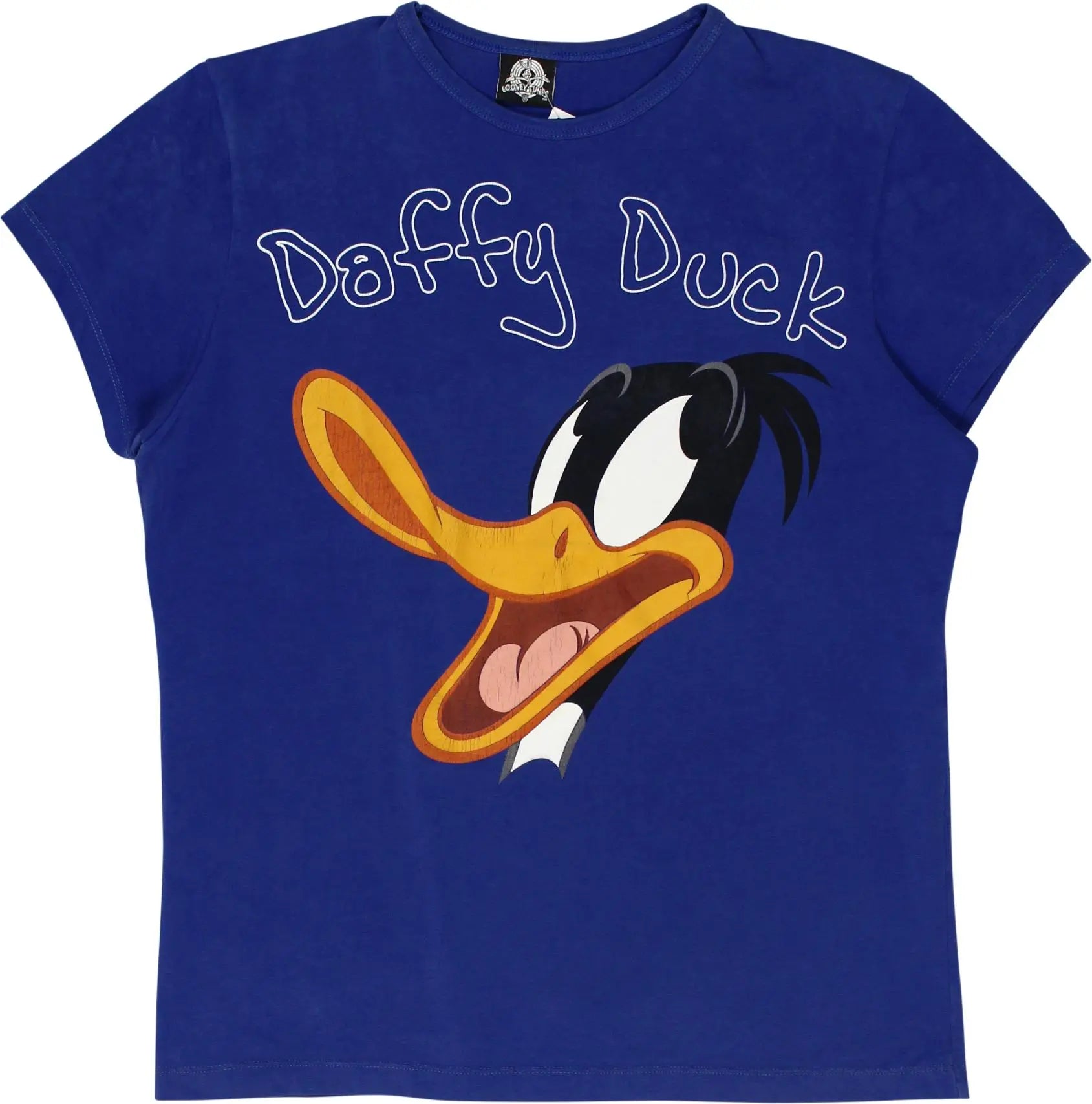 Warner Bros - T-Shirt with Daffy Duck Print- ThriftTale.com - Vintage and second handclothing