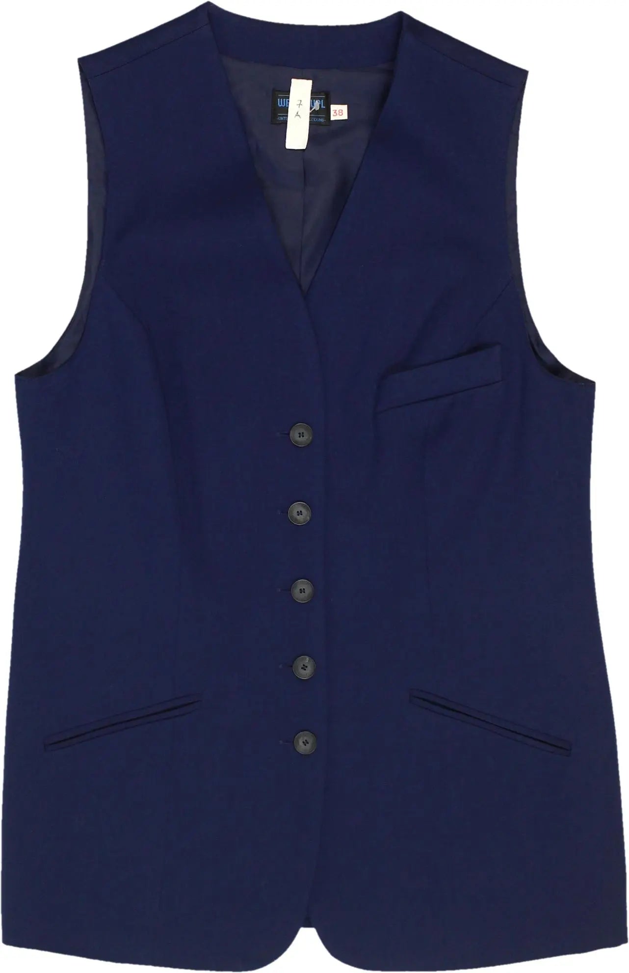 Weishäupl - Blue Waistcoat- ThriftTale.com - Vintage and second handclothing