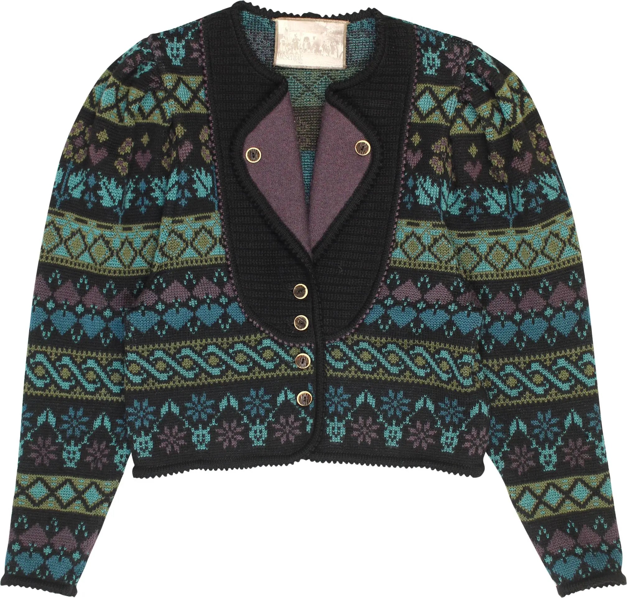 Wesenjak Tirol - 80s Tirol Traditional Wool Cardigan- ThriftTale.com - Vintage and second handclothing