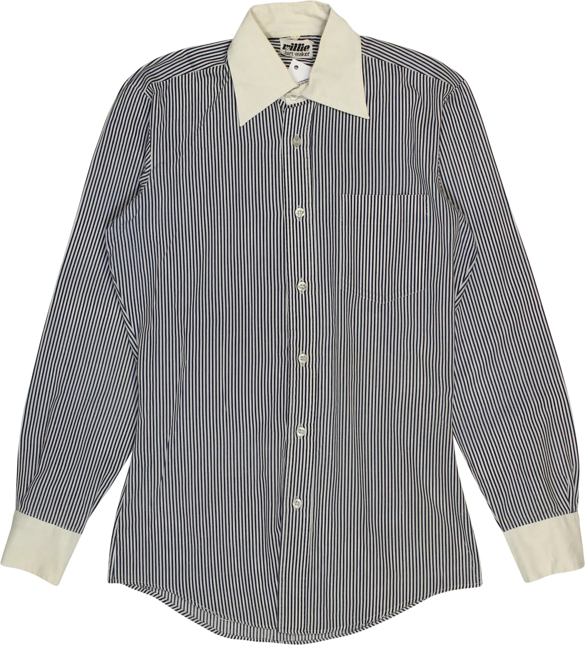 Willie - Blue Striped Shirt- ThriftTale.com - Vintage and second handclothing