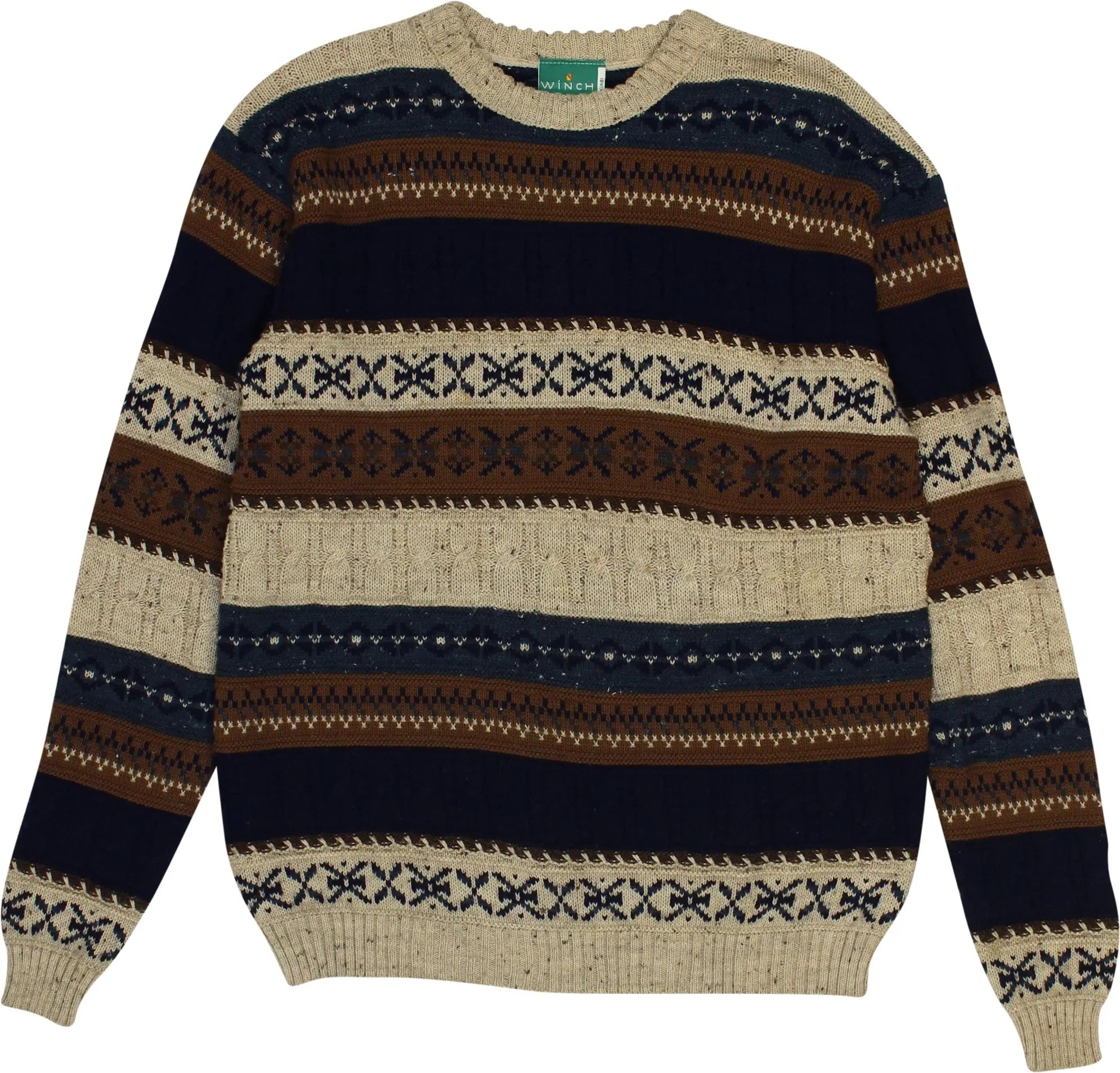 Winch - Knitted Jumper- ThriftTale.com - Vintage and second handclothing