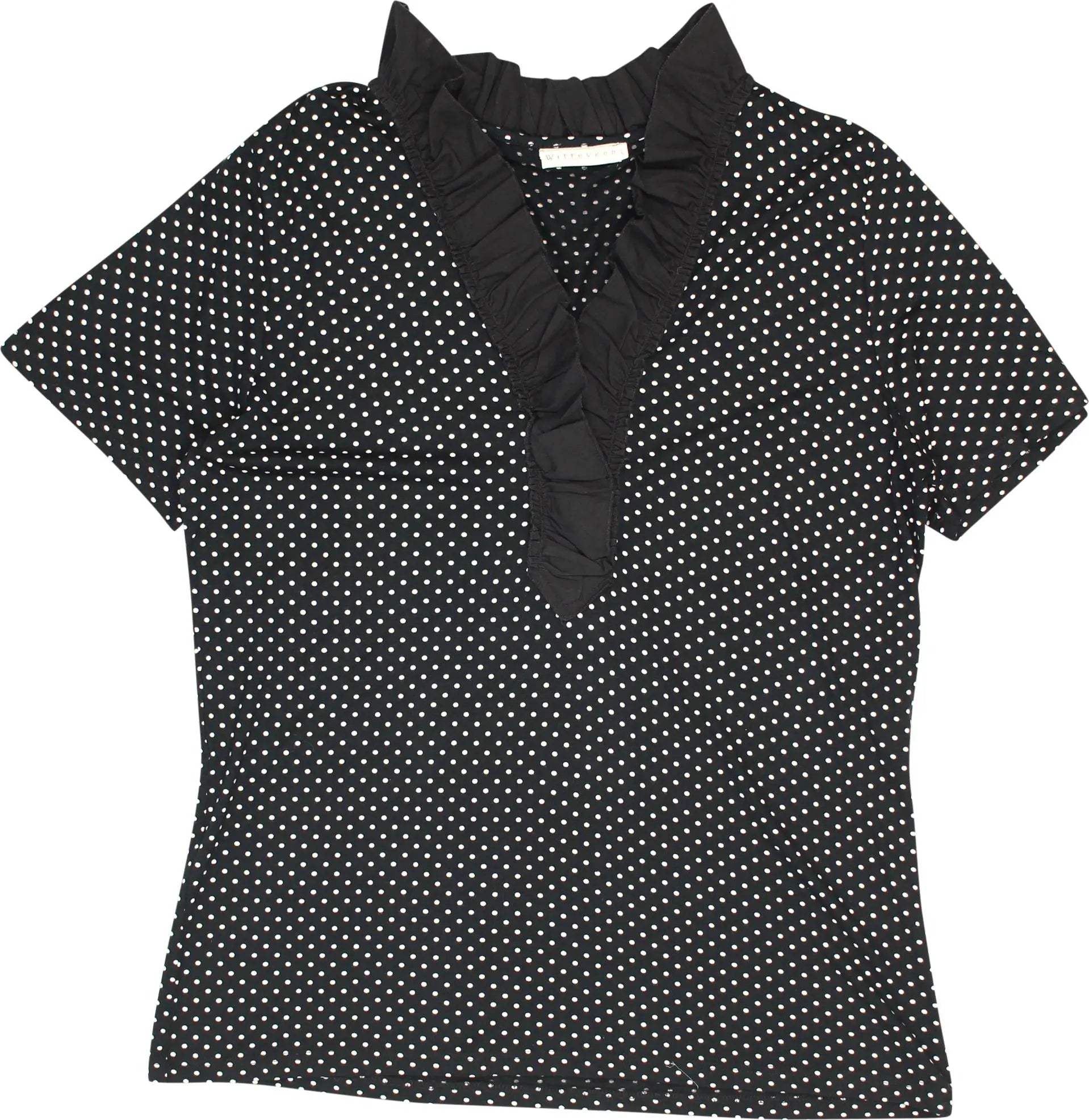 Witteveen - Polkadot Top- ThriftTale.com - Vintage and second handclothing