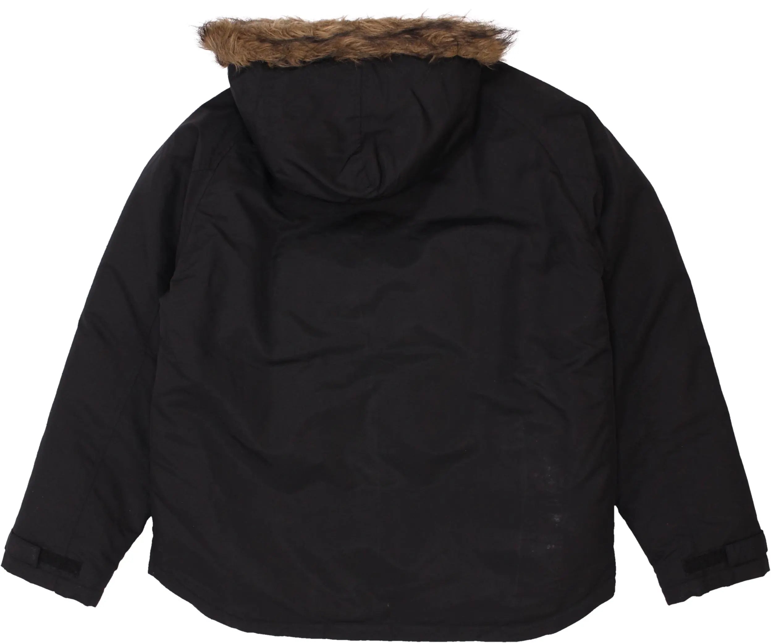 Woolrich - Black Down Insulated Anorak Jacket by Woolrich- ThriftTale.com - Vintage and second handclothing