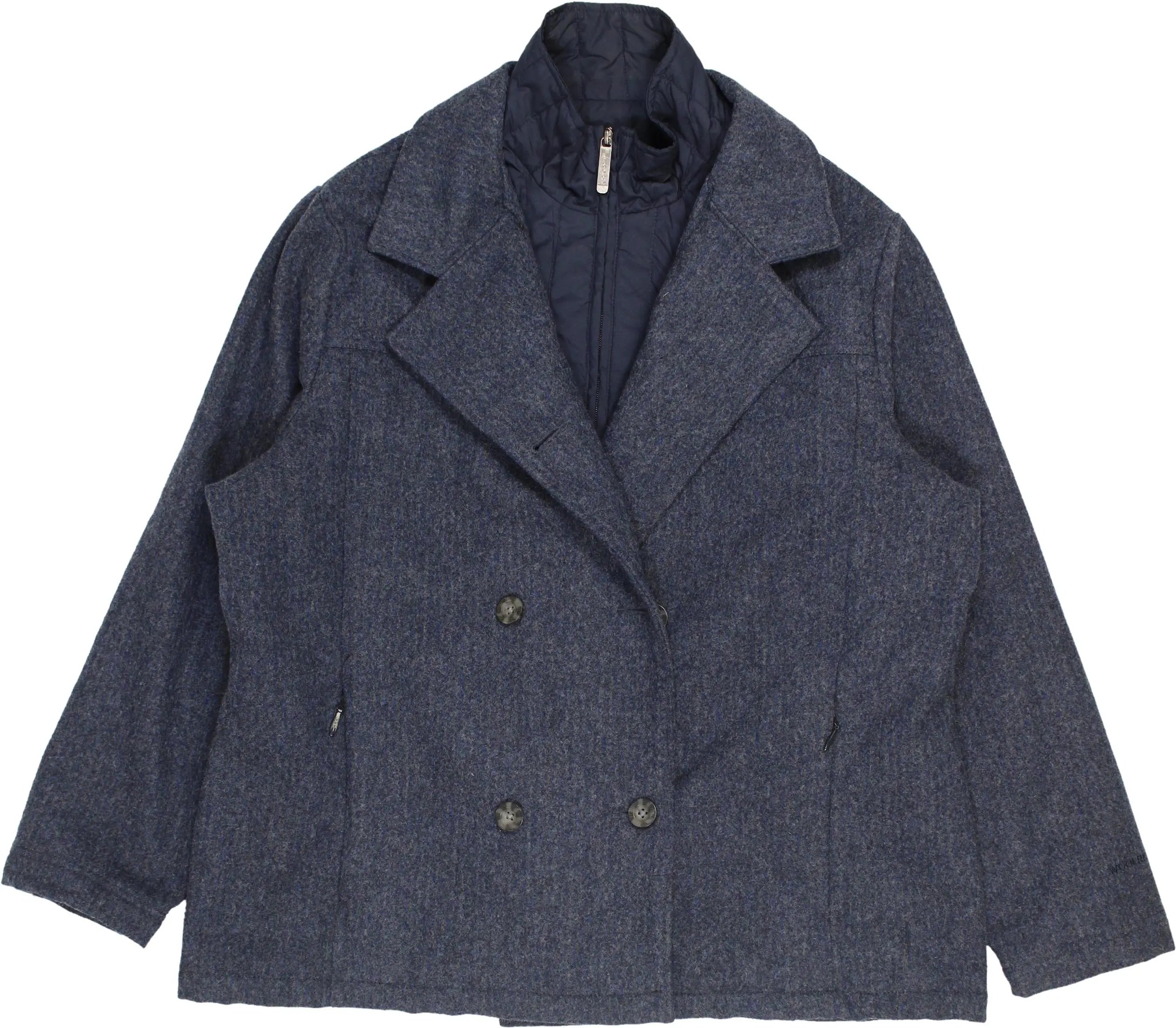 Woolrich - Blue wool jacket- ThriftTale.com - Vintage and second handclothing