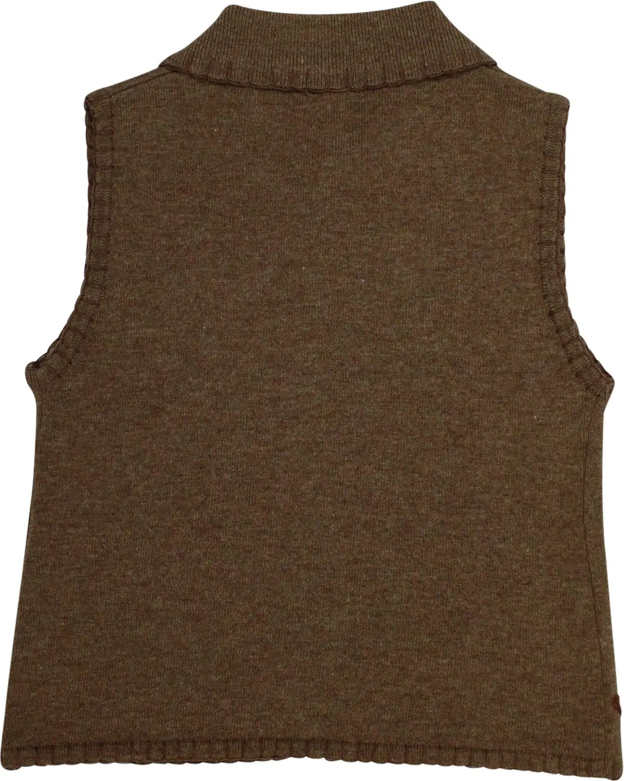 Woolrich - Brown Sleeveless Vest by Woolrich- ThriftTale.com - Vintage and second handclothing