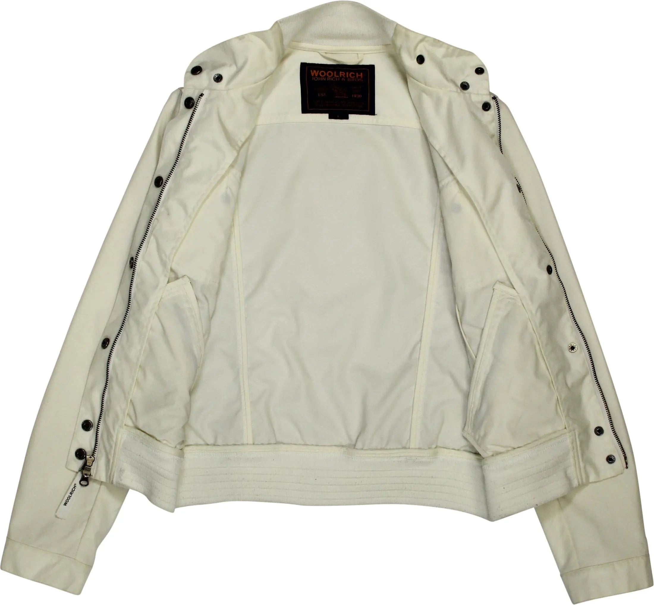 Woolrich - White Jacket by Woolrich- ThriftTale.com - Vintage and second handclothing