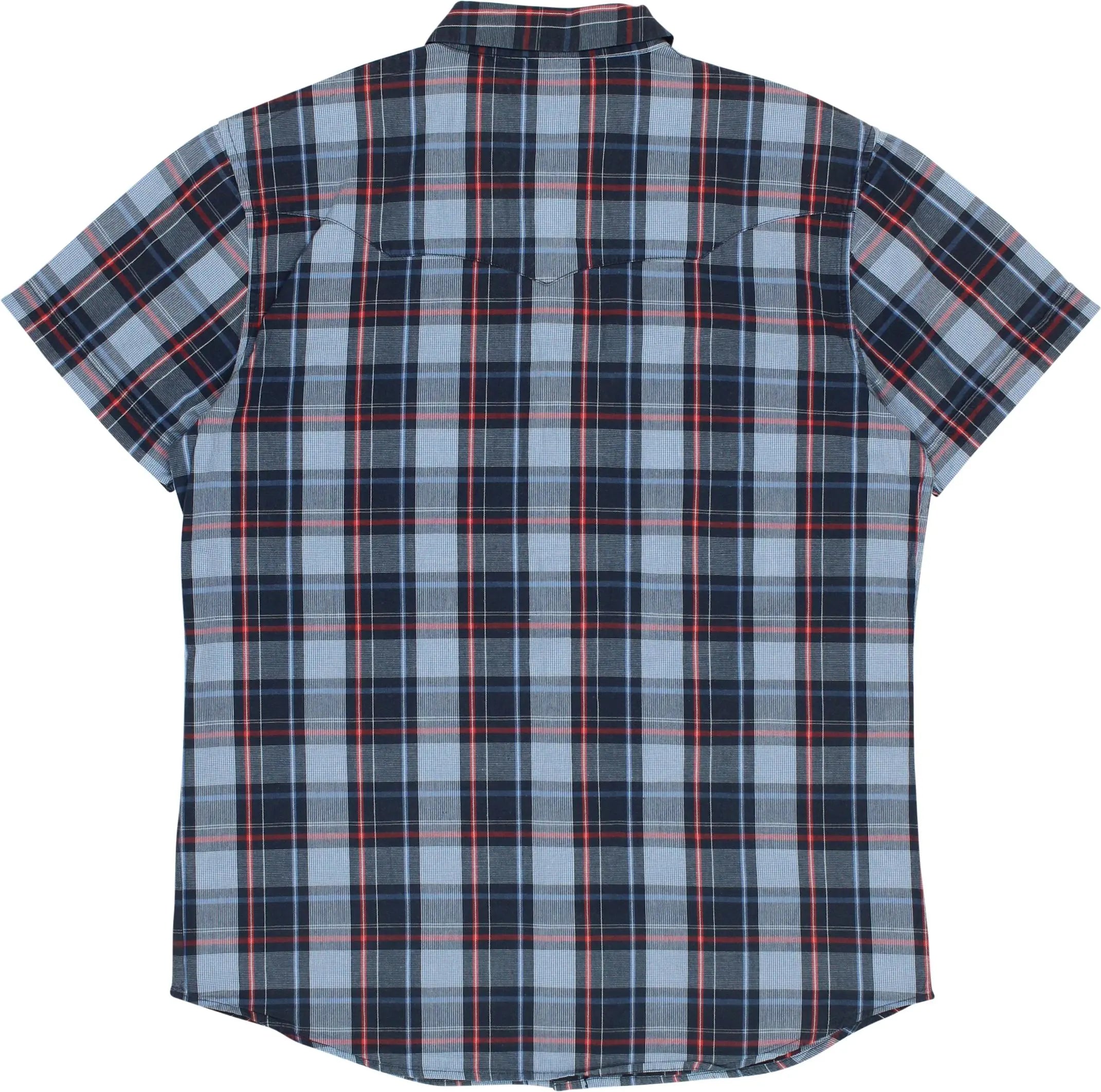Wrangler - Checked Short Sleeve Shirt by Wrangler- ThriftTale.com - Vintage and second handclothing