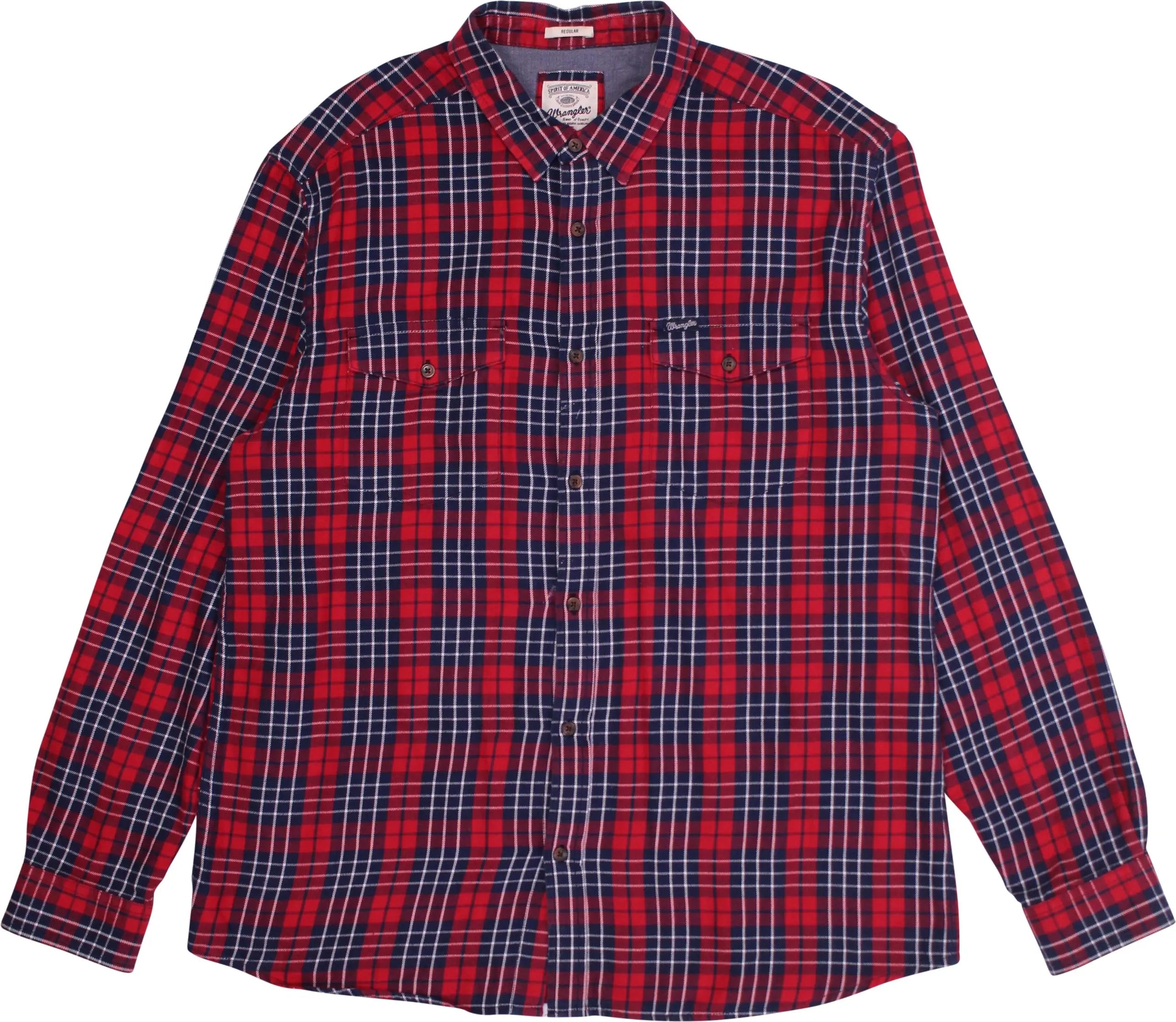 Wrangler - Flannel Checked Shirt by Wrangler- ThriftTale.com - Vintage and second handclothing