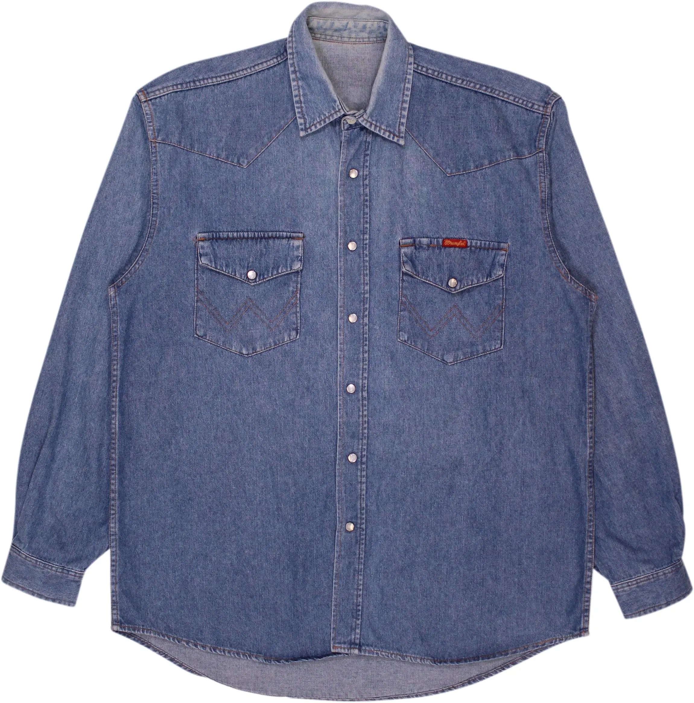 Wrangler - Wrangler Denim Shirt- ThriftTale.com - Vintage and second handclothing