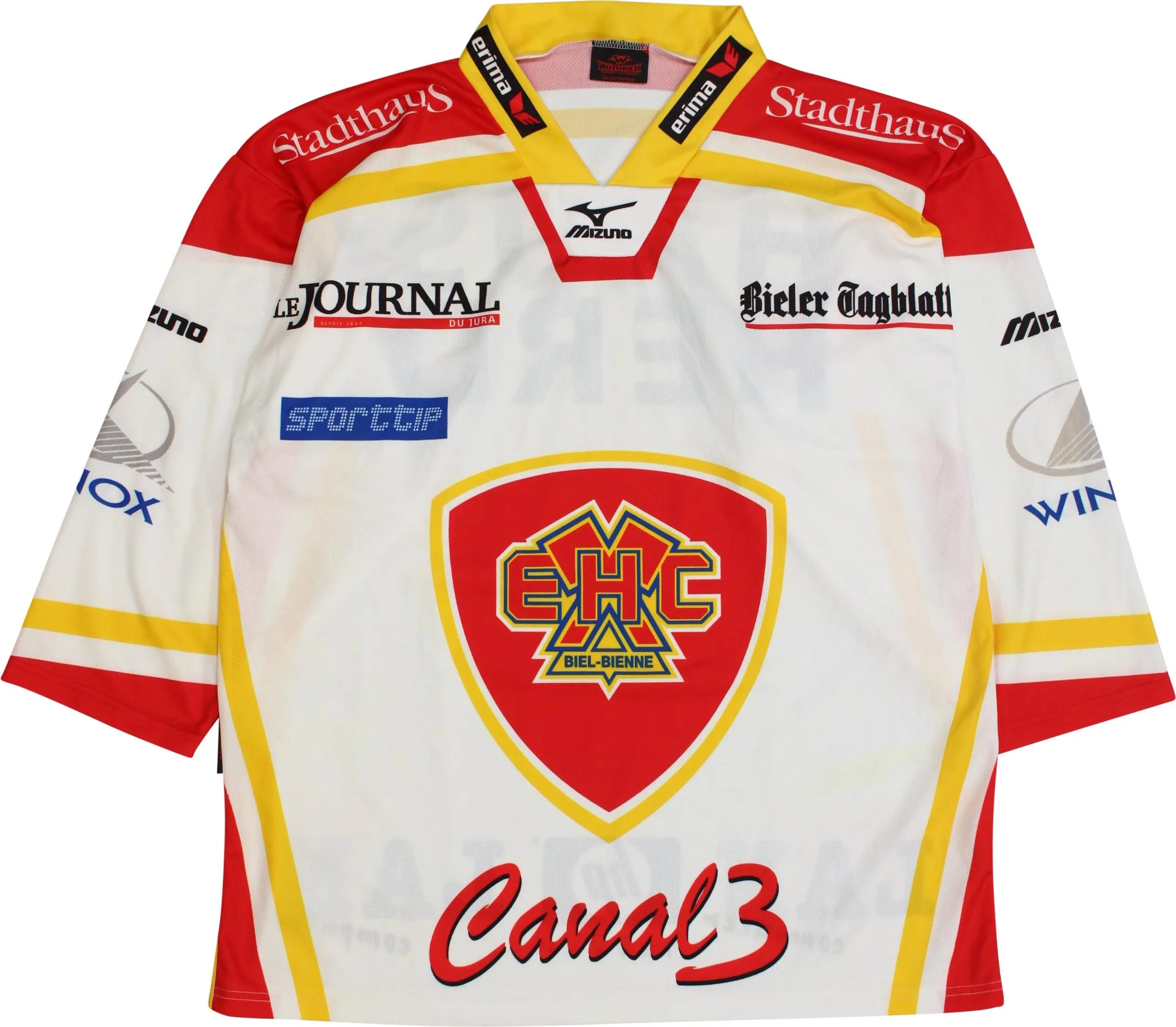 Wüthrich - EHC Biel Hockey Jersey- ThriftTale.com - Vintage and second handclothing