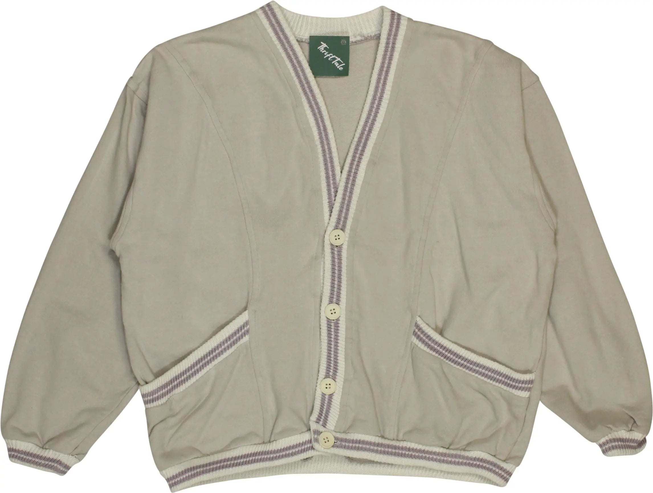 Xlife - Beige Buttoned Cardigan- ThriftTale.com - Vintage and second handclothing