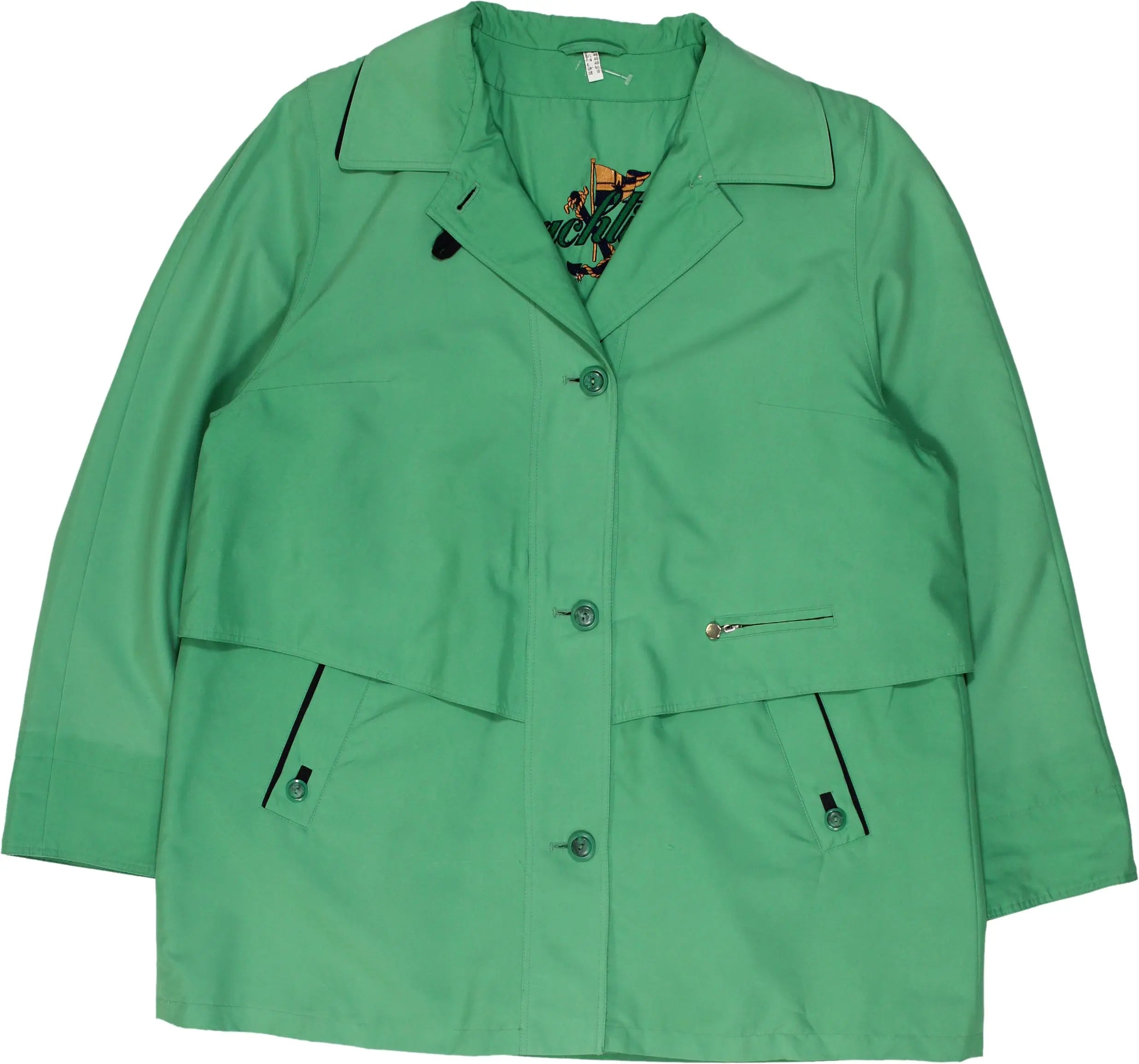 Yachting - Green Coat- ThriftTale.com - Vintage and second handclothing