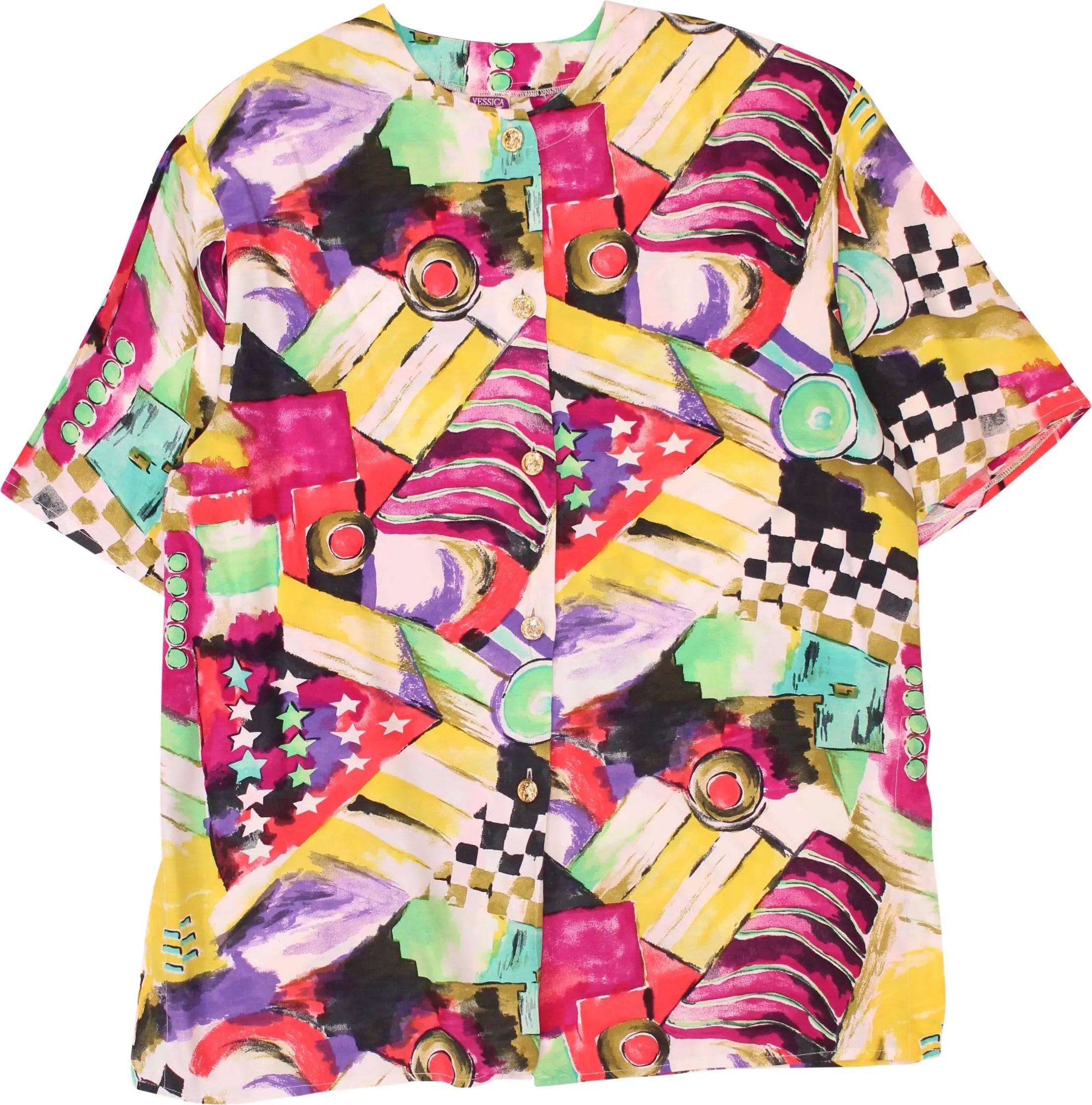 Yessica - 80s Shirt- ThriftTale.com - Vintage and second handclothing