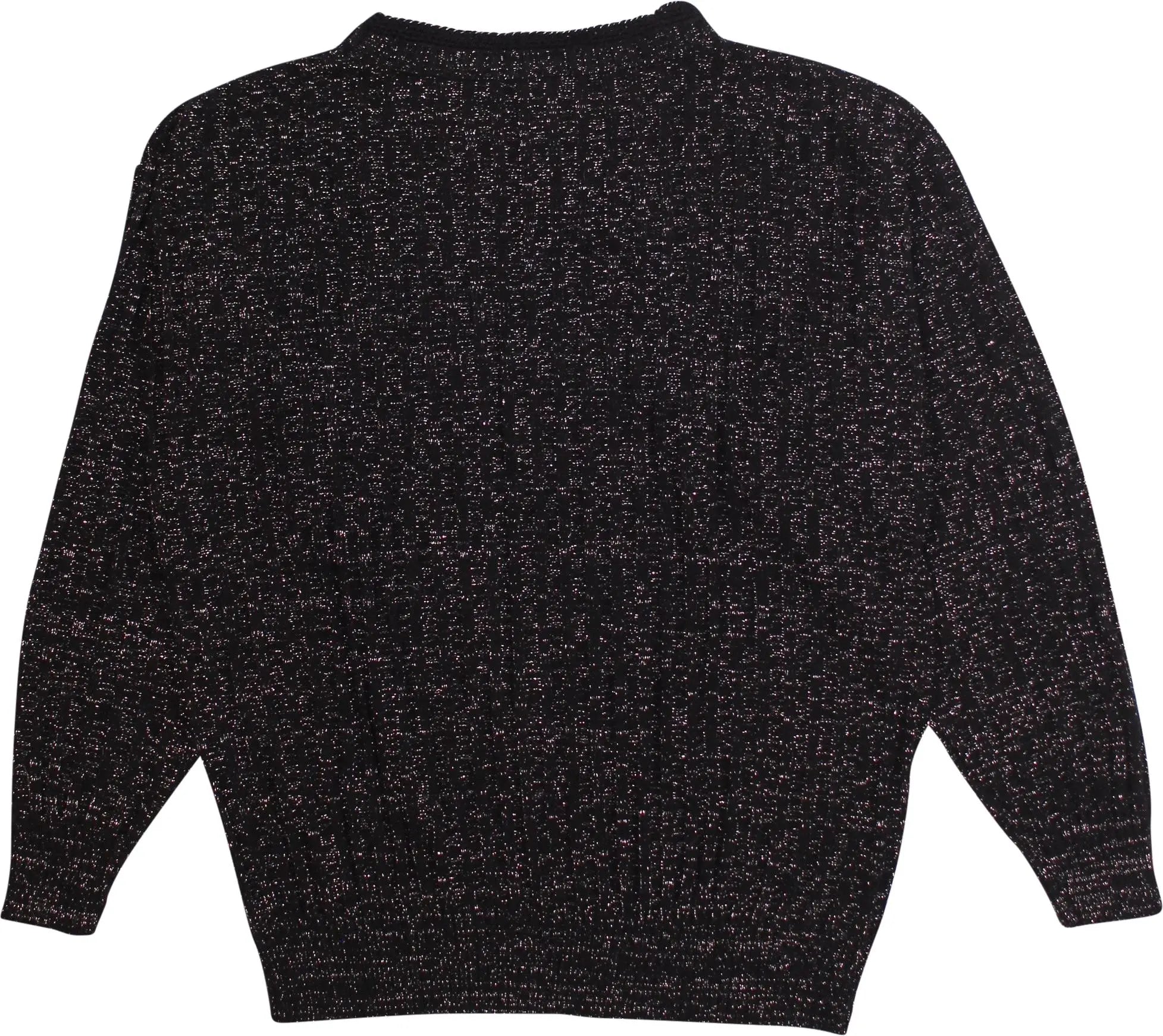 Yessica - Black Knitted Jumper- ThriftTale.com - Vintage and second handclothing