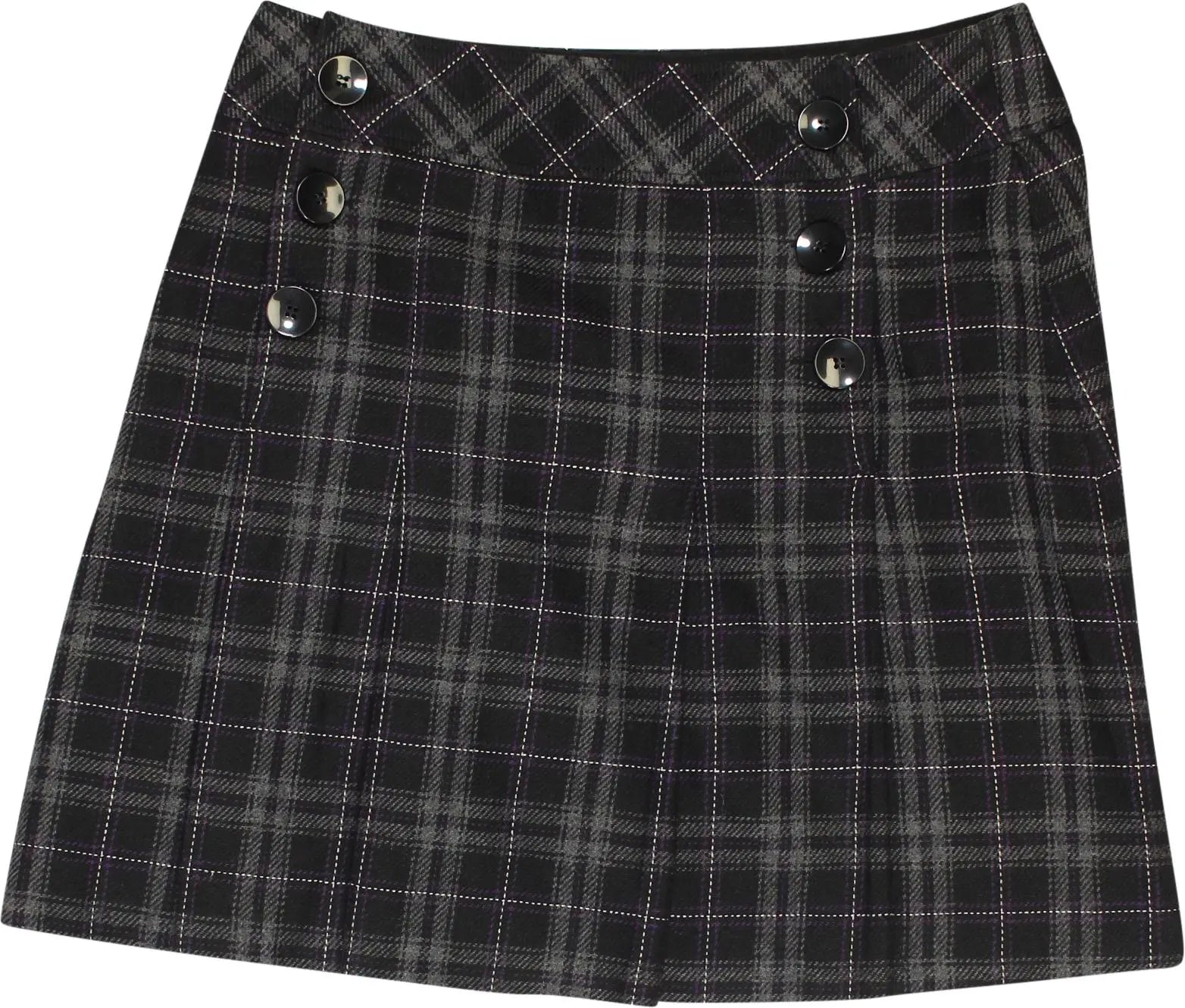 Yessica - Checkered mini skirt- ThriftTale.com - Vintage and second handclothing