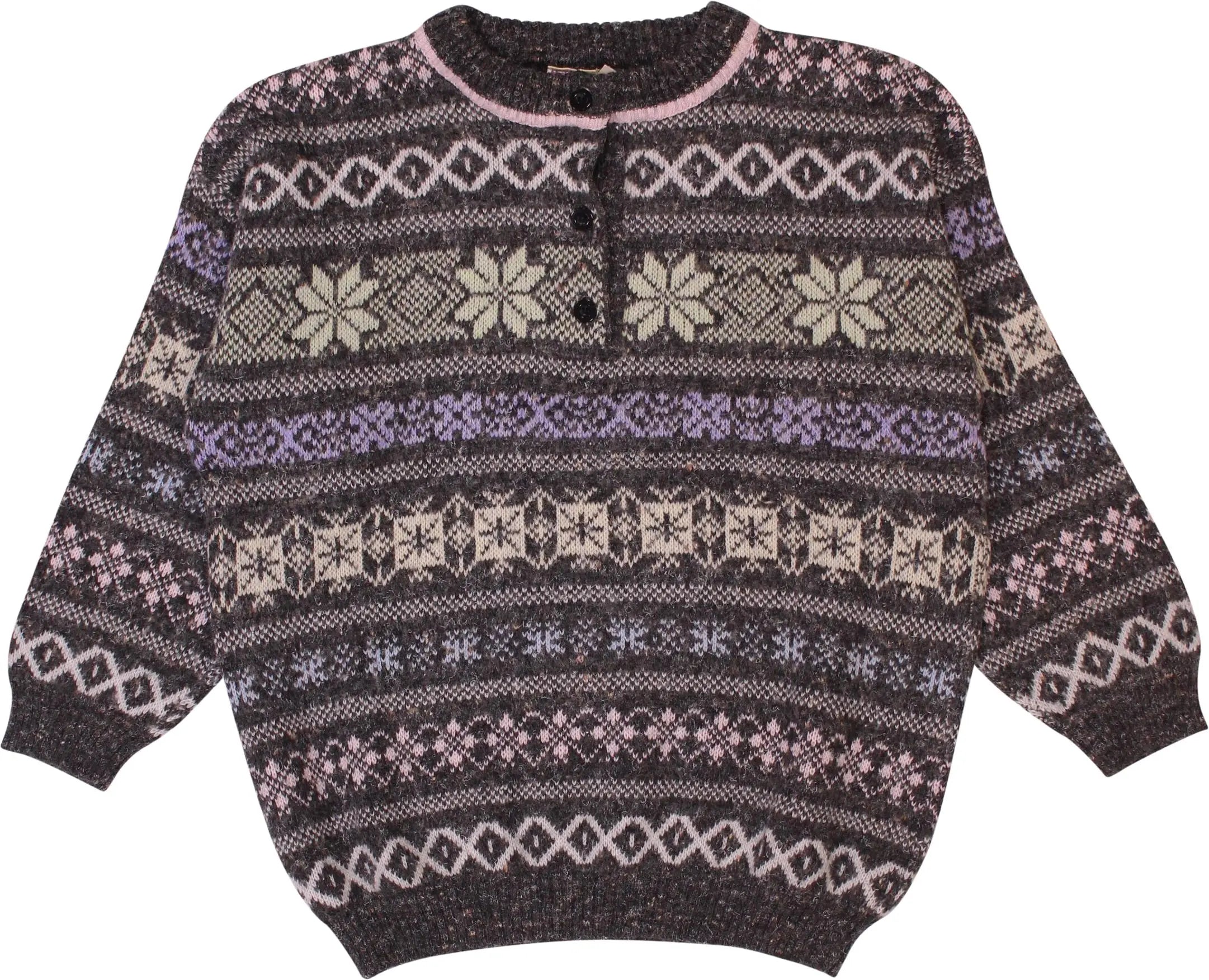 Yessica - Knitted Wool Blend Sweater- ThriftTale.com - Vintage and second handclothing