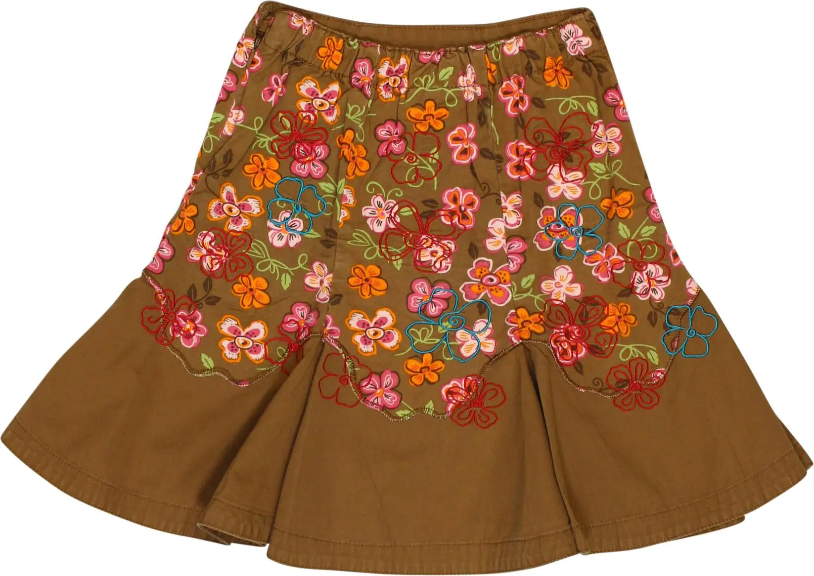 Yigga - Brown Skirt- ThriftTale.com - Vintage and second handclothing