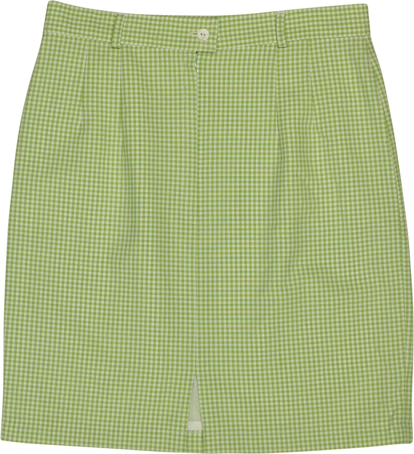 Young Classic - Midi Gingham Pencil Skirt- ThriftTale.com - Vintage and second handclothing
