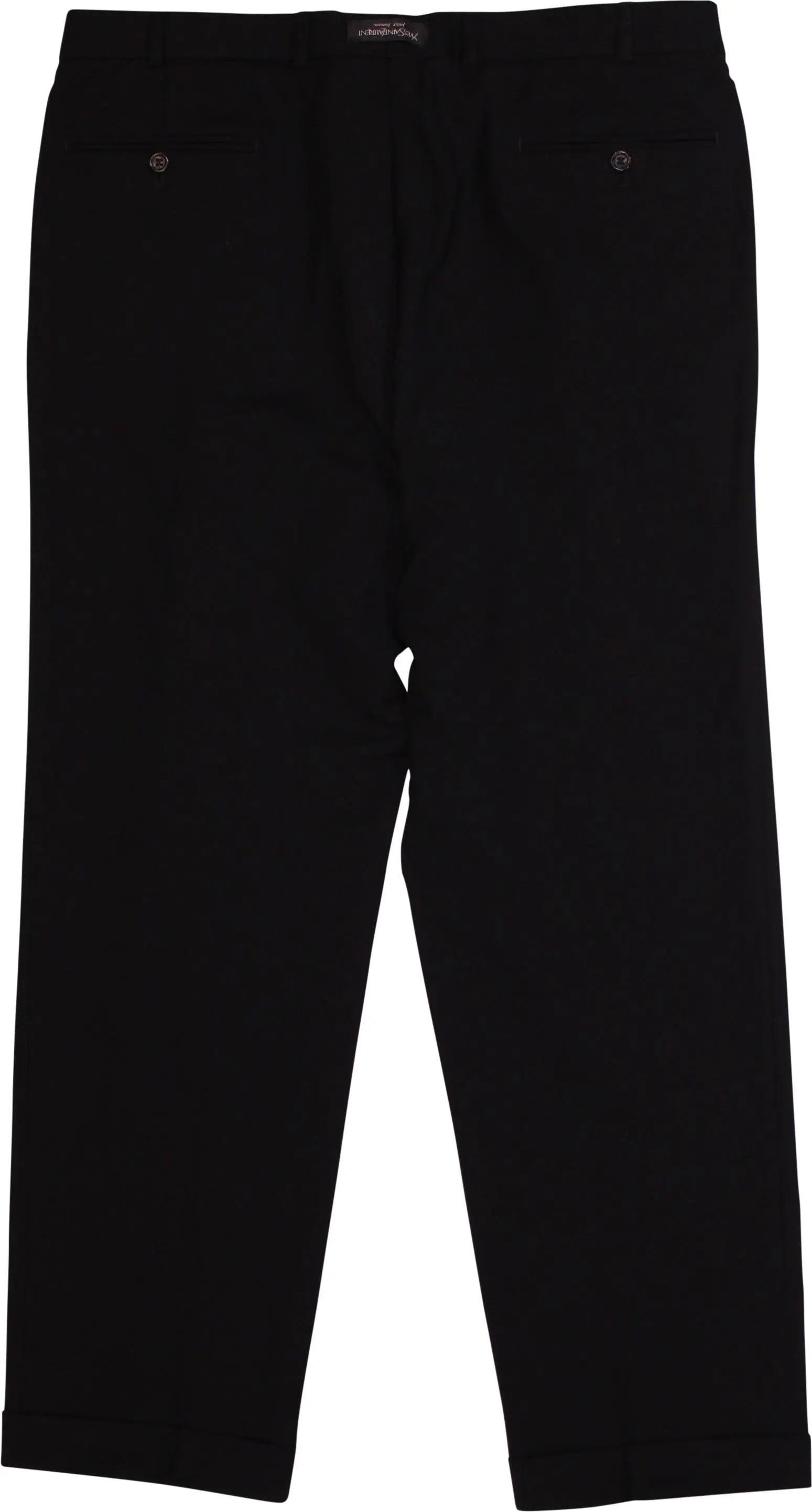 Yves Saint Laurent - Black Yves Saint Laurent Trousers- ThriftTale.com - Vintage and second handclothing
