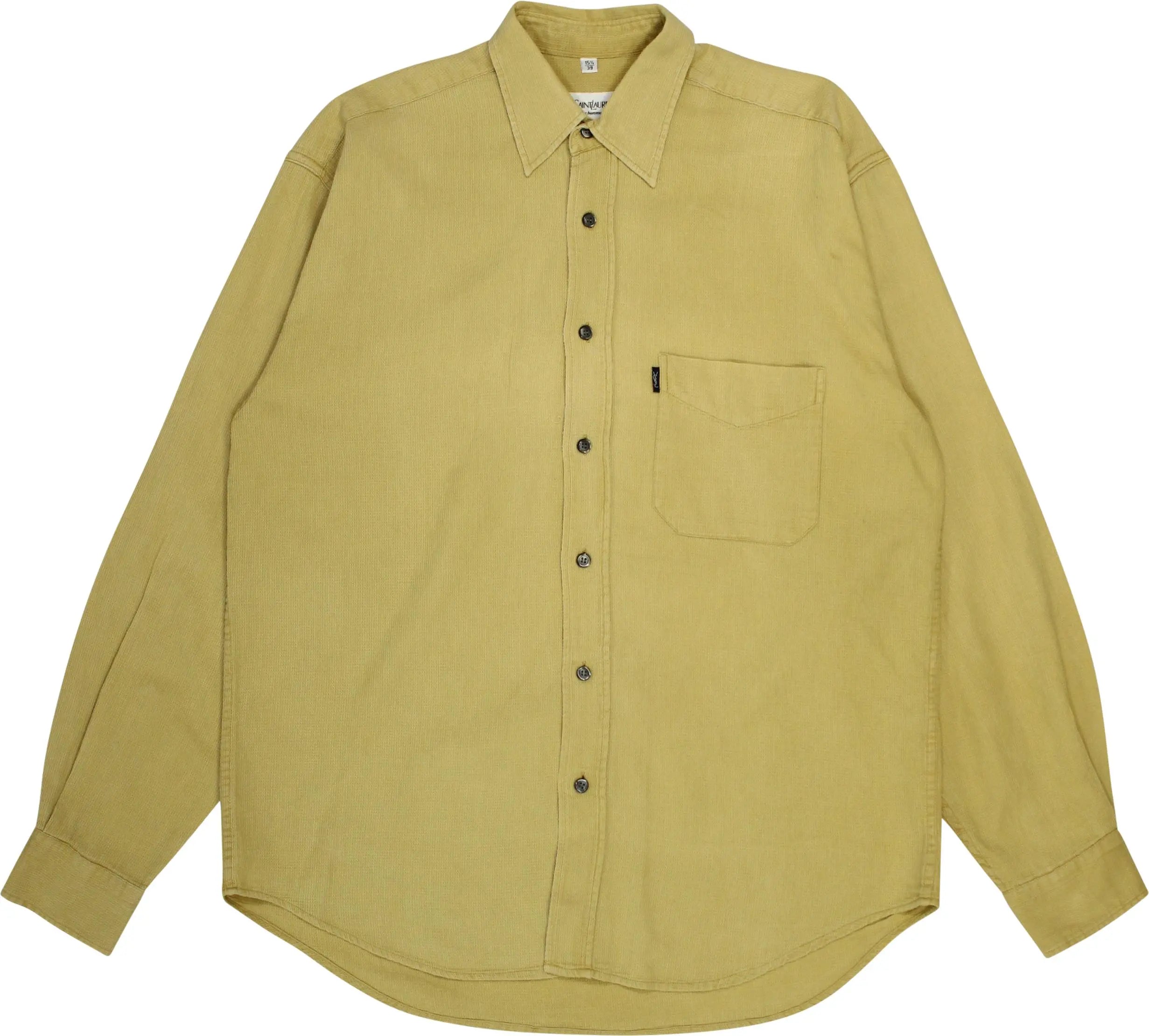 Yves Saint Laurent - Vintage Yellow Shirt by Yves Saint Laurent Pour Homme- ThriftTale.com - Vintage and second handclothing