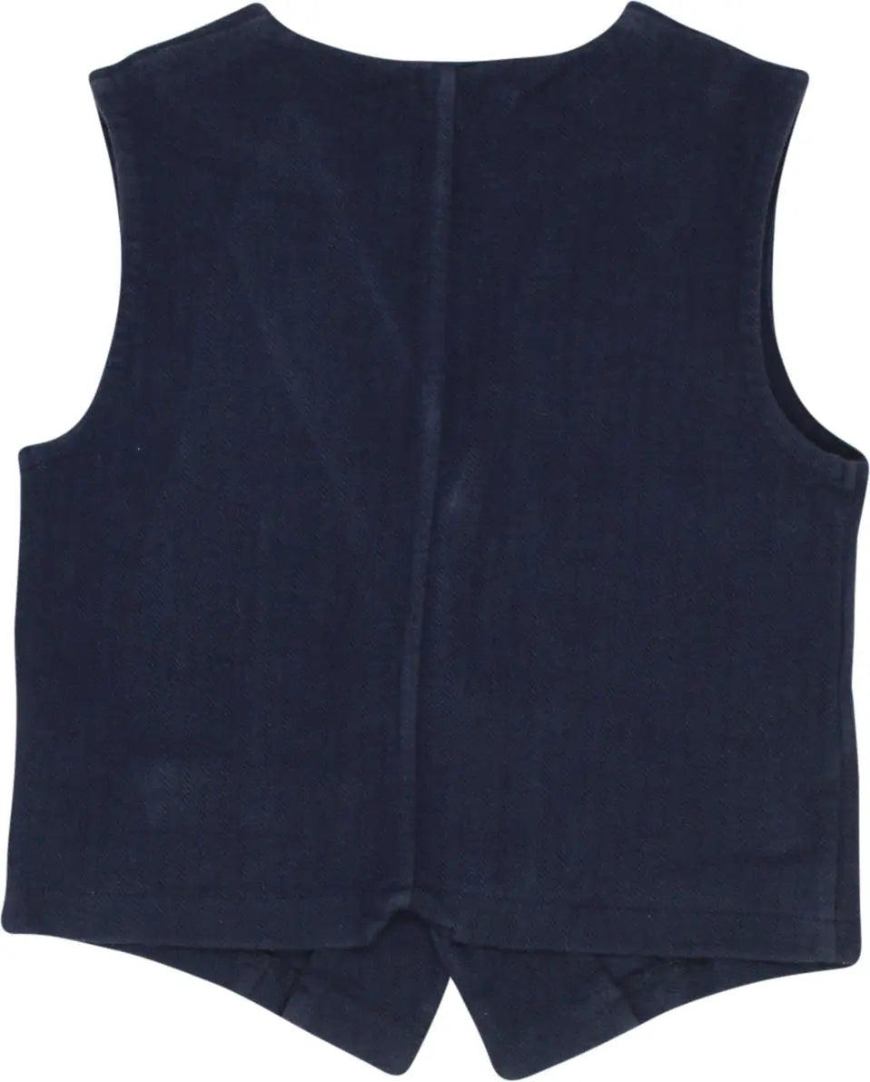 Zara - Blue Vest with Buttons- ThriftTale.com - Vintage and second handclothing