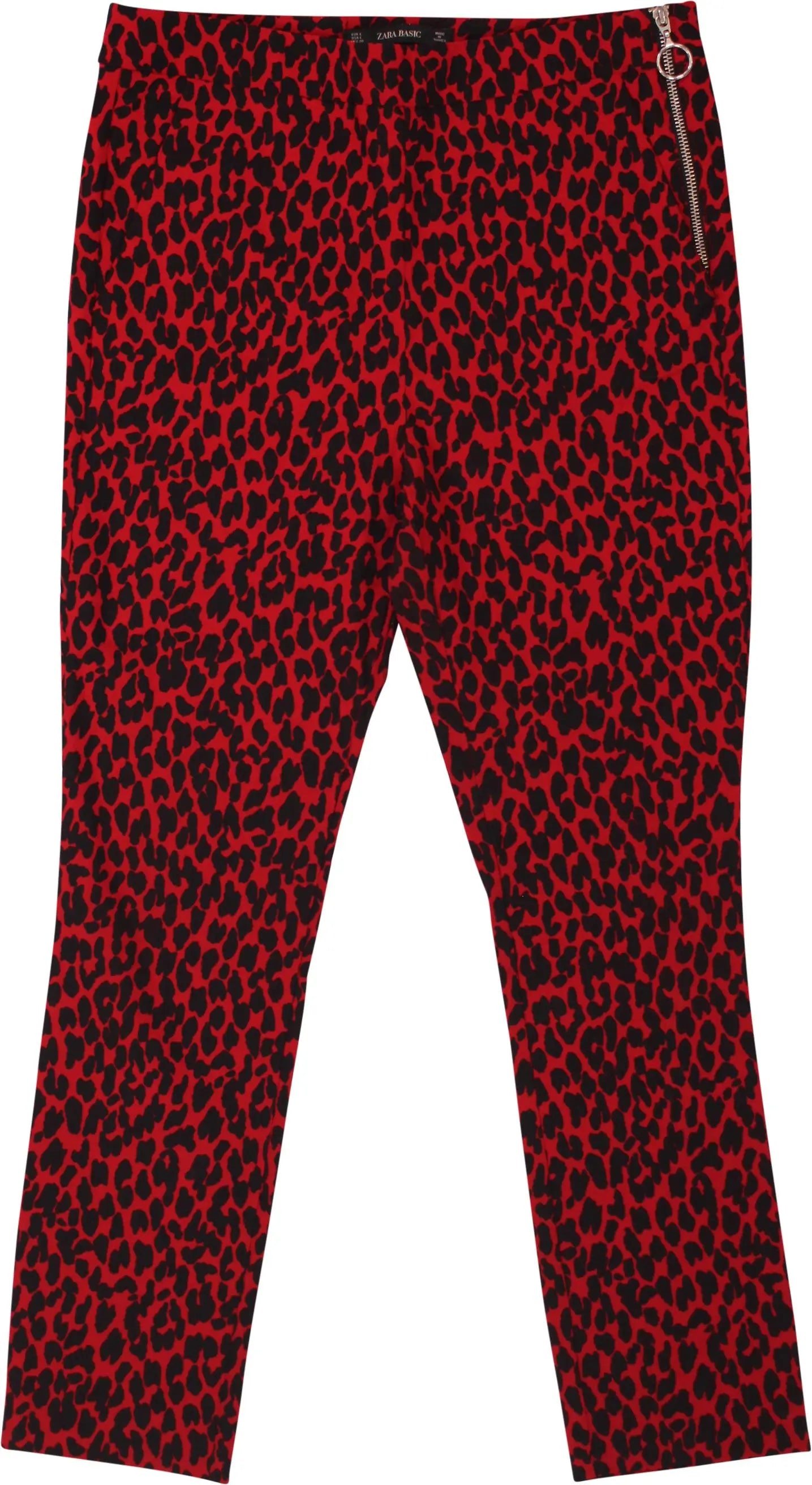 Zara - High Waisted Pants with Panther Print- ThriftTale.com - Vintage and second handclothing