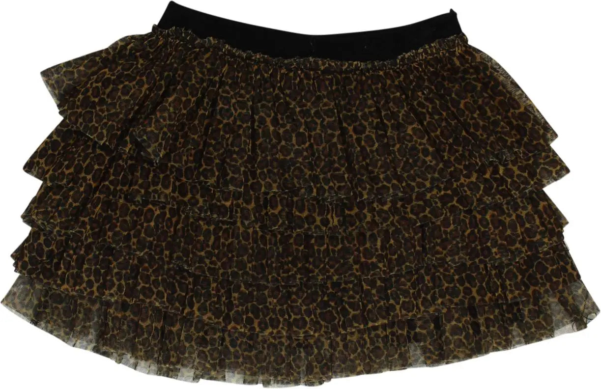Zara - Leopard Layer Skirt- ThriftTale.com - Vintage and second handclothing