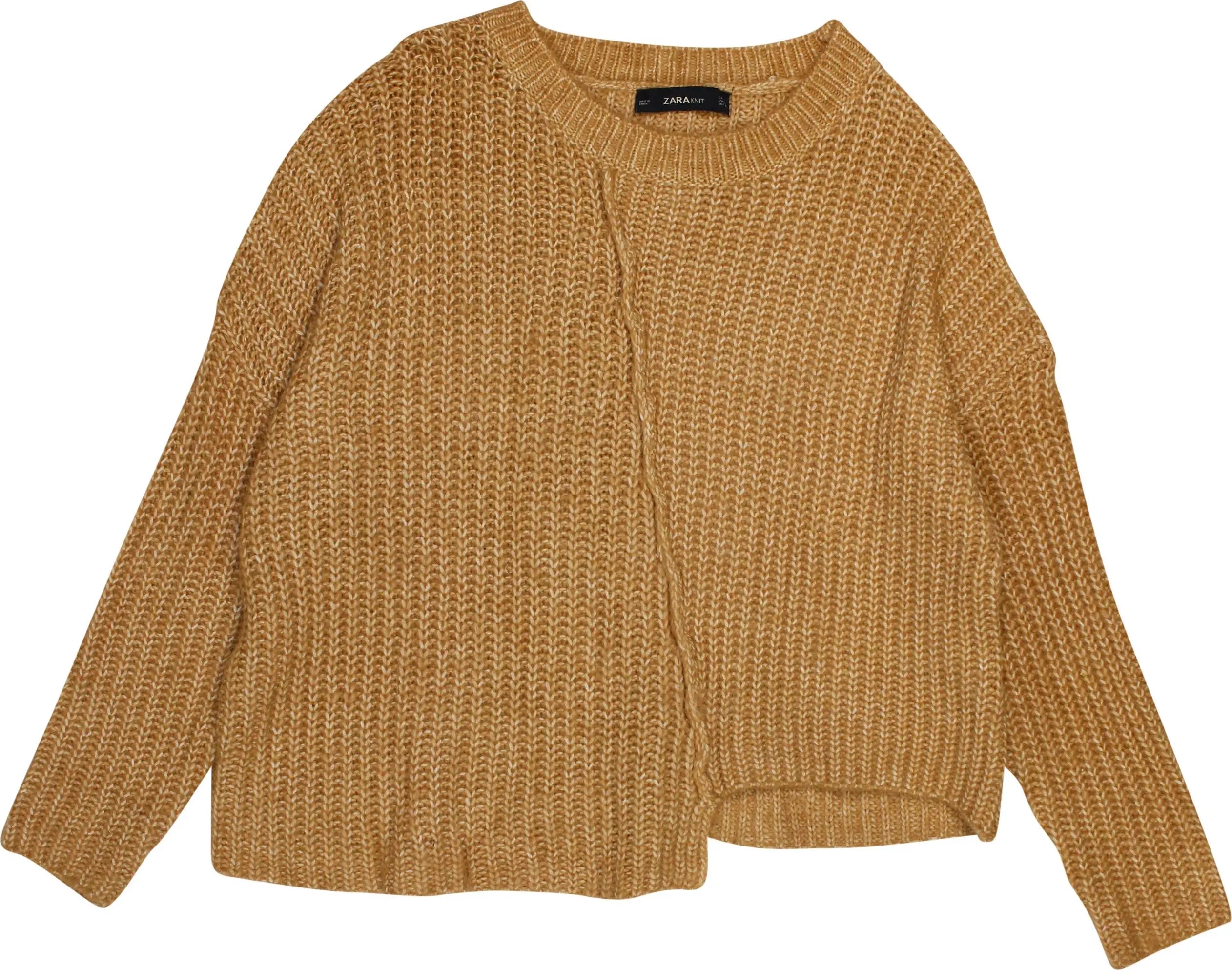 Zara - Orange Knitted Jumper- ThriftTale.com - Vintage and second handclothing