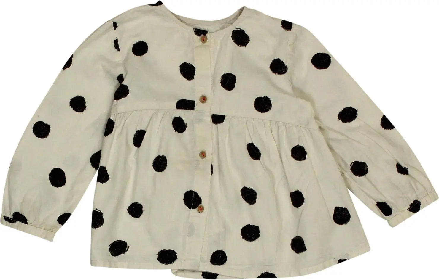 Zara - Polkadot Blouse- ThriftTale.com - Vintage and second handclothing