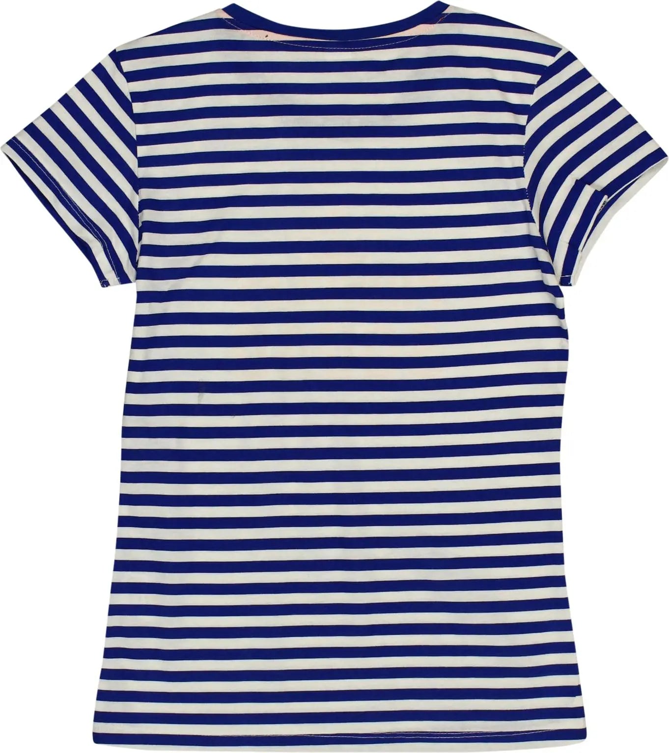 Zeeman - Blue Striped T-shirt- ThriftTale.com - Vintage and second handclothing