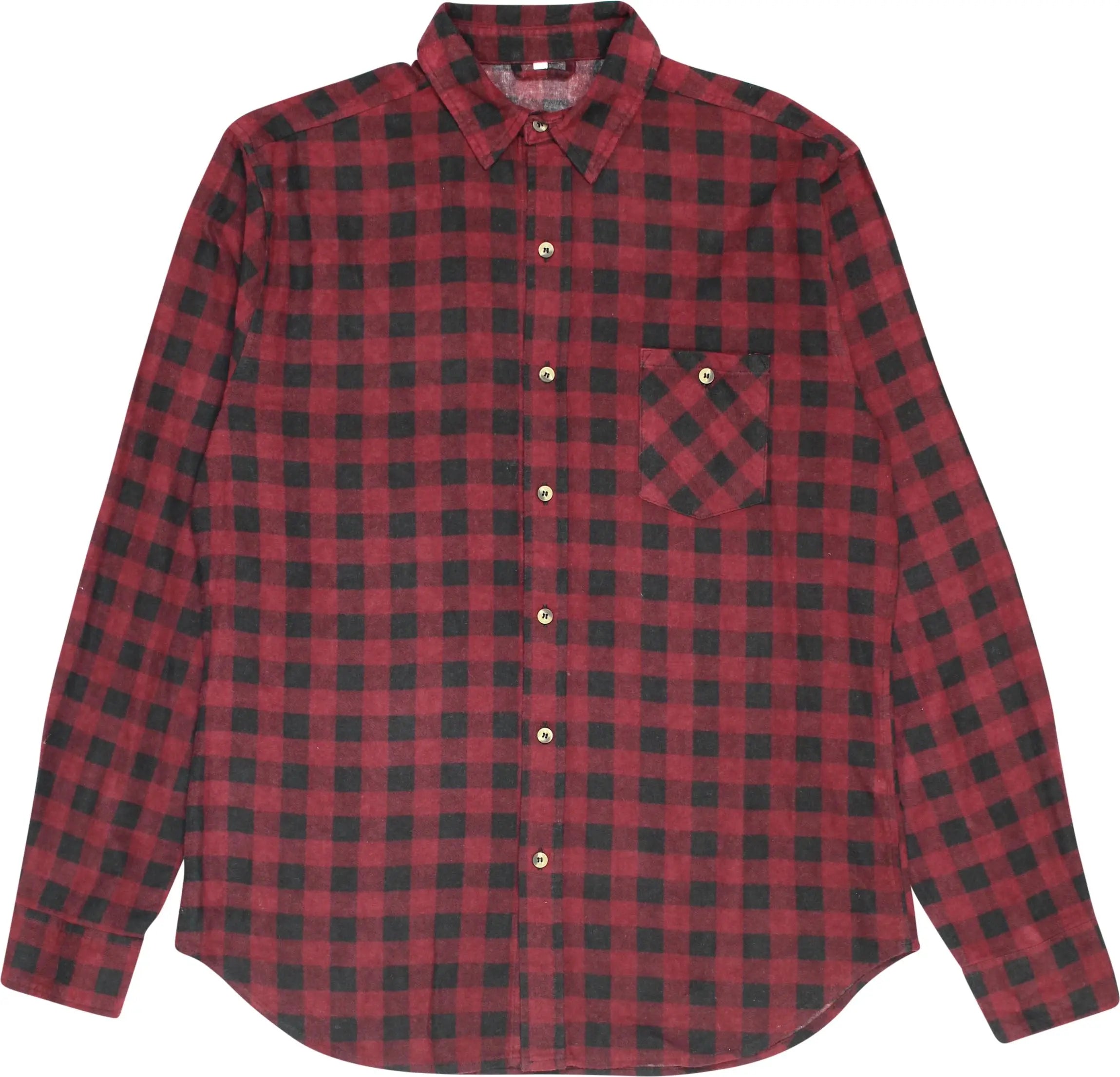 Zeeman - Red Checked Long Sleeve Shirt- ThriftTale.com - Vintage and second handclothing