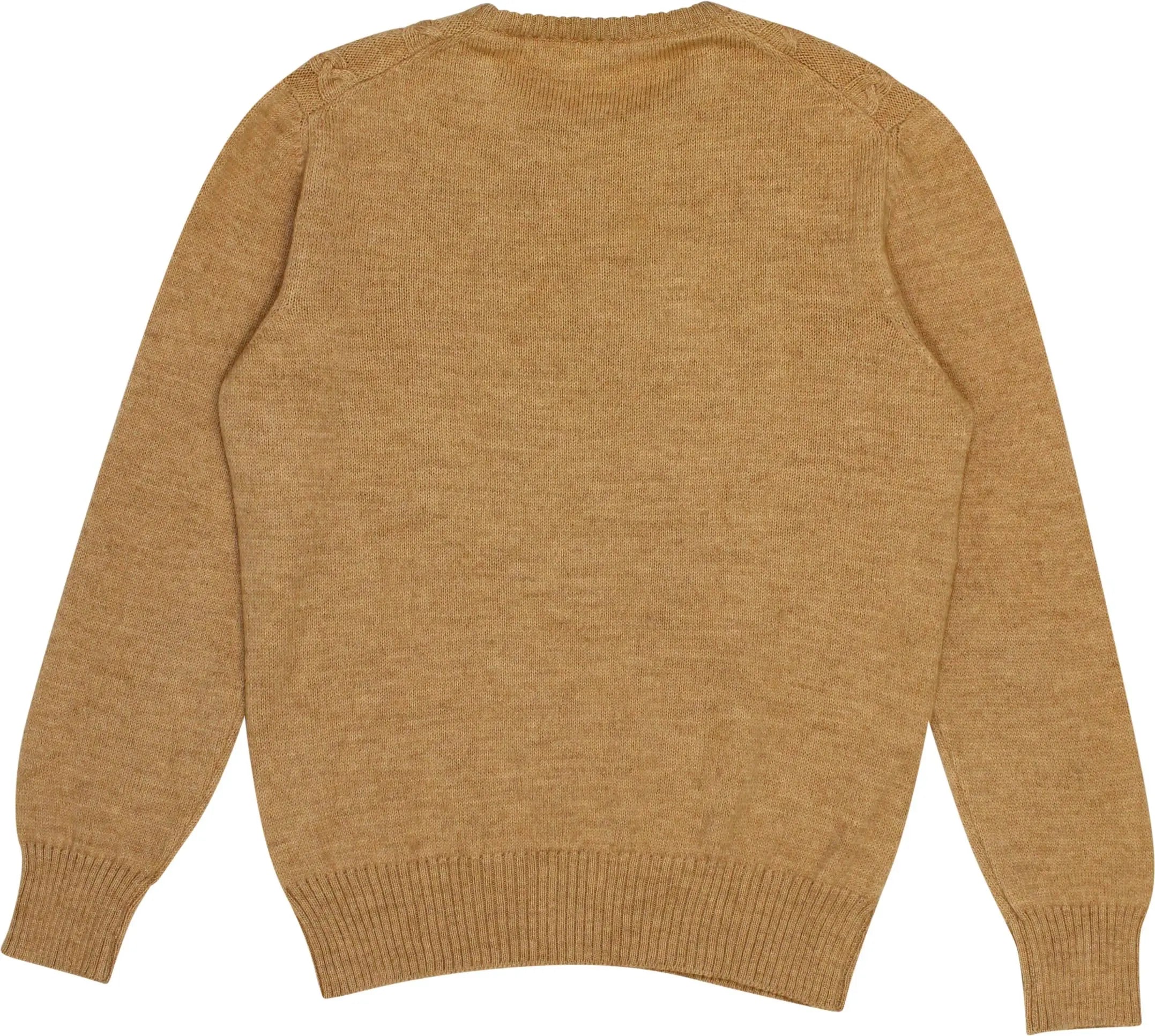 Zegna Baruffa - Camel Blend Cable Jumper- ThriftTale.com - Vintage and second handclothing