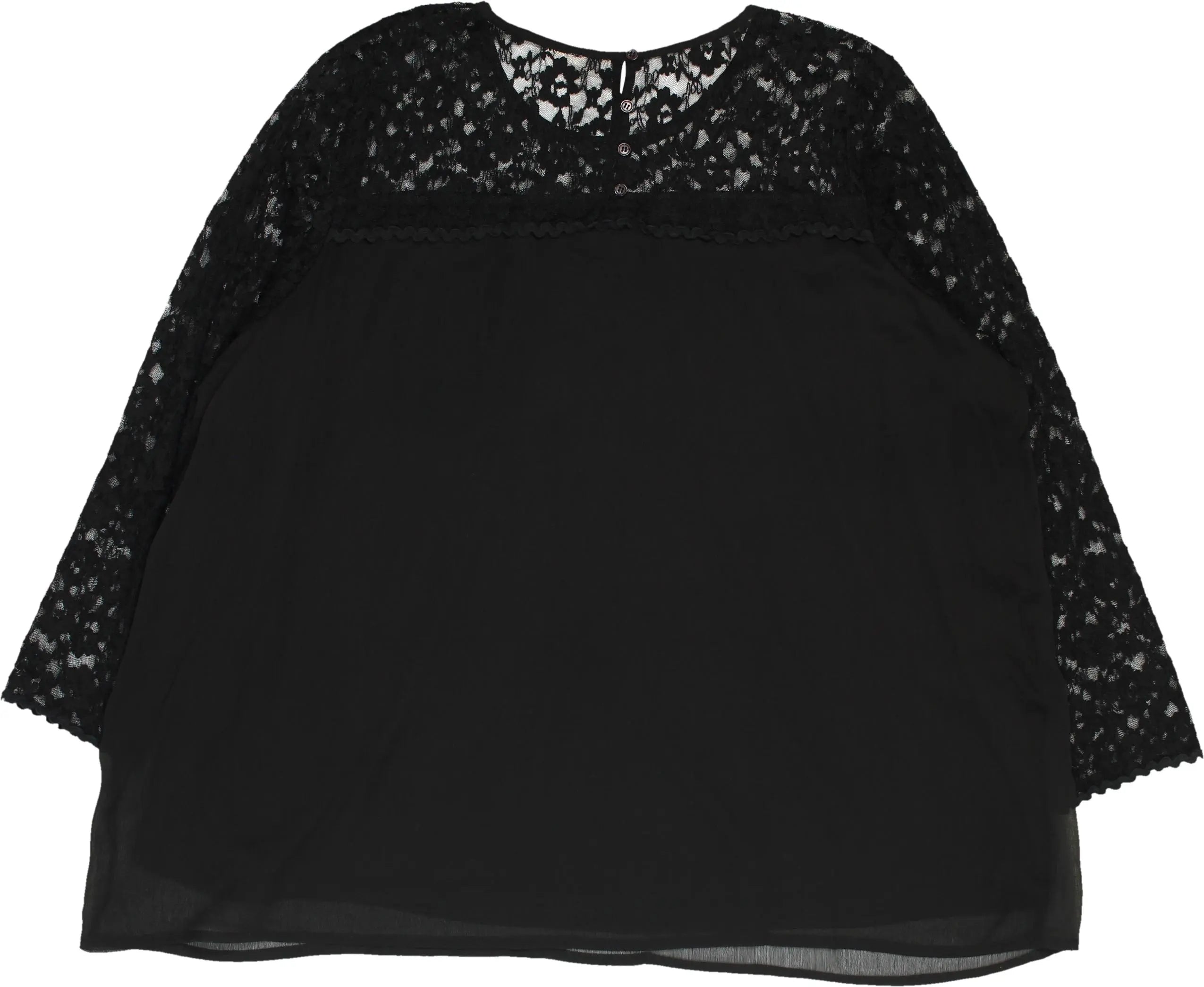 Zhenzi - Lace Long Sleeve Top- ThriftTale.com - Vintage and second handclothing