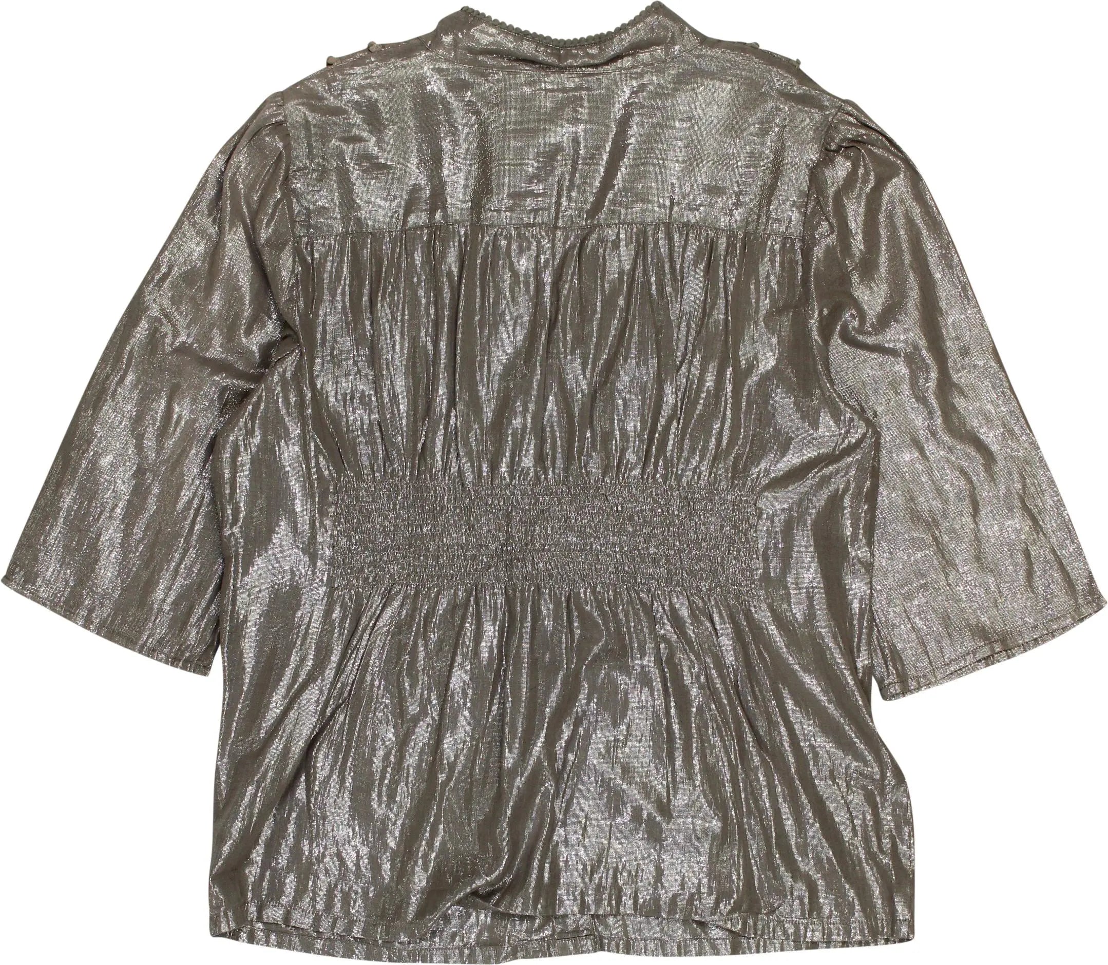 Zigga - Metallic Blouse- ThriftTale.com - Vintage and second handclothing