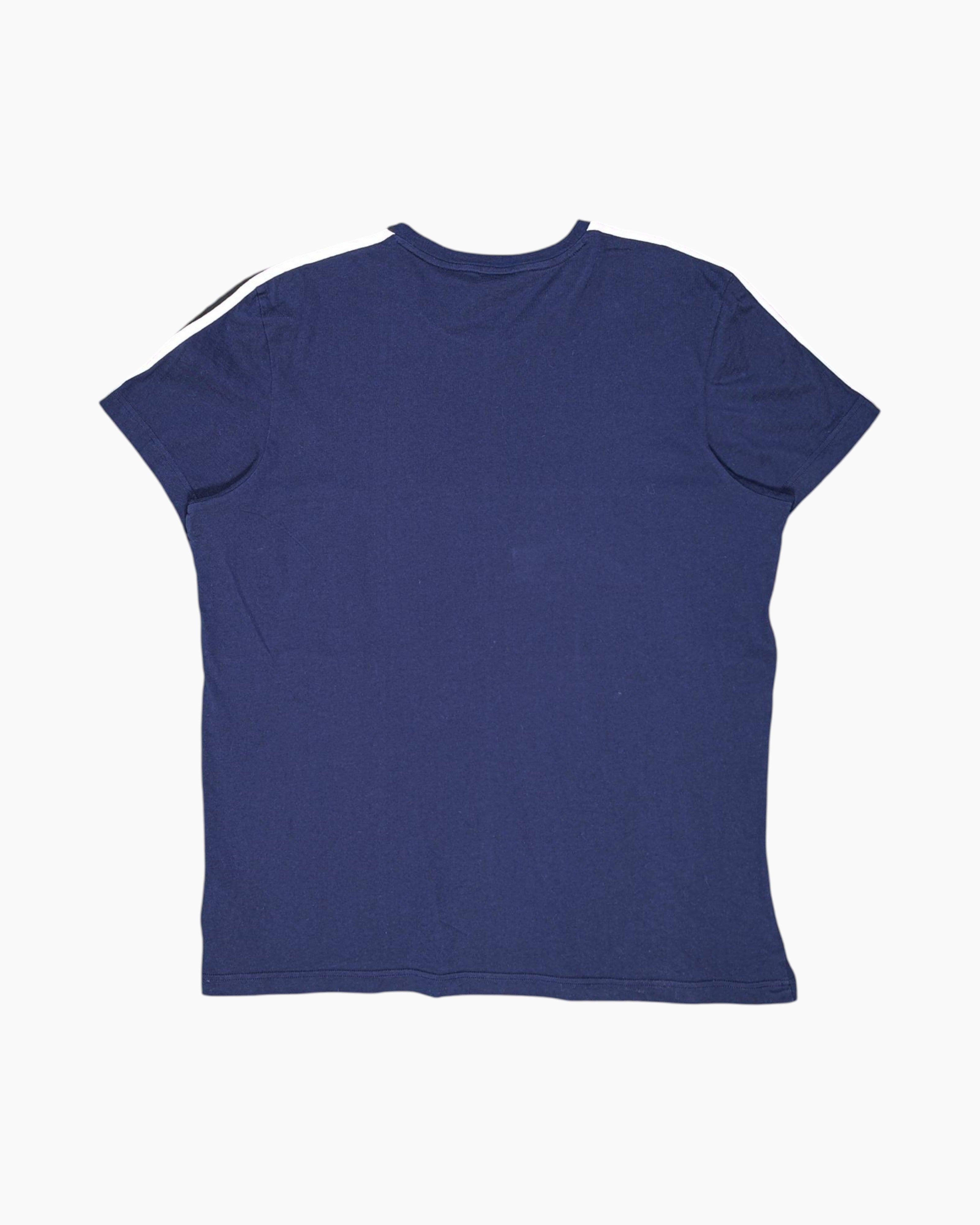 Back Pre-owned adidas Graphic T-Shirt – Navy Contrast Chest Panel