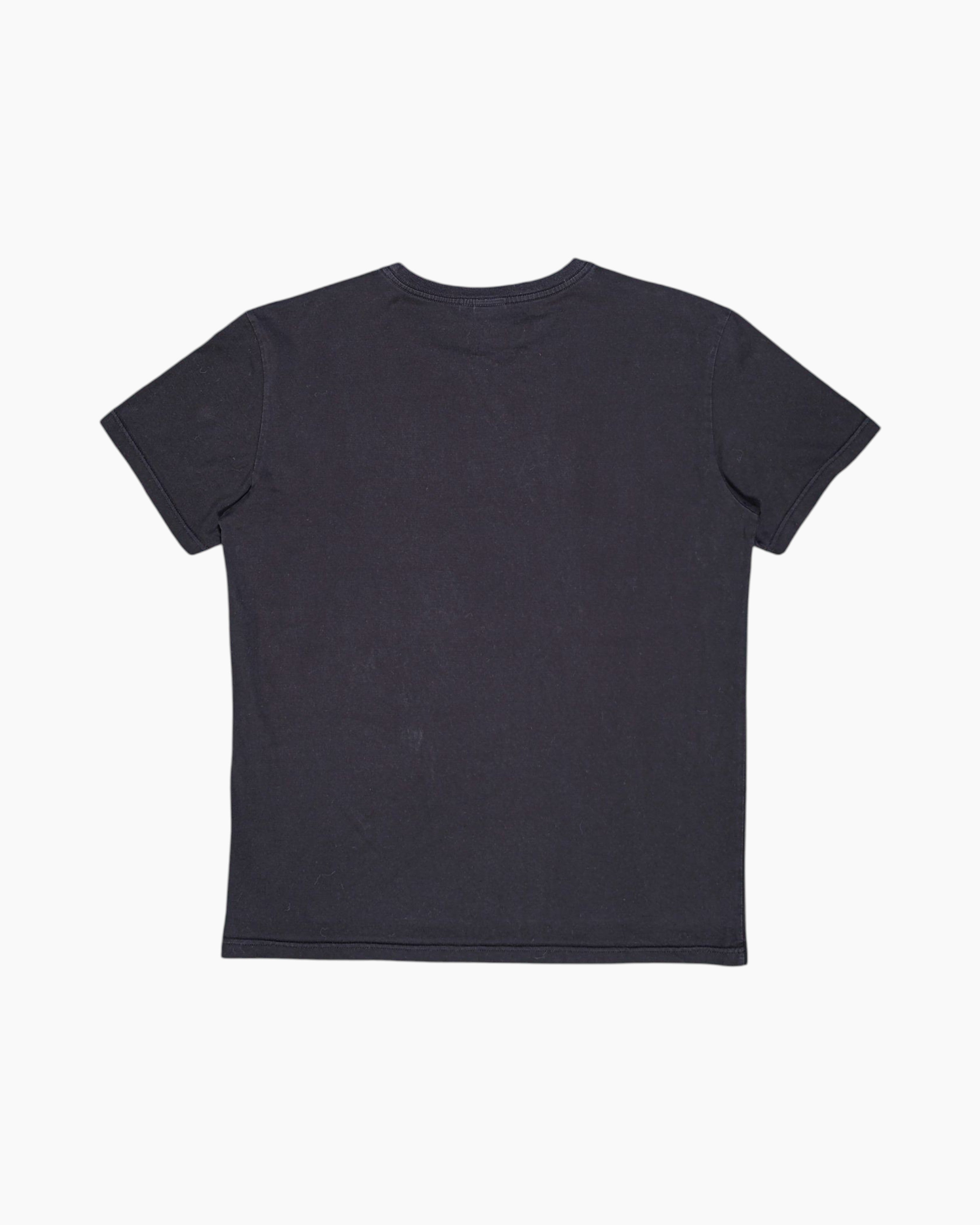 Back Pre-owned adidas Graphic T-Shirt – Black Trefoil Box Logo