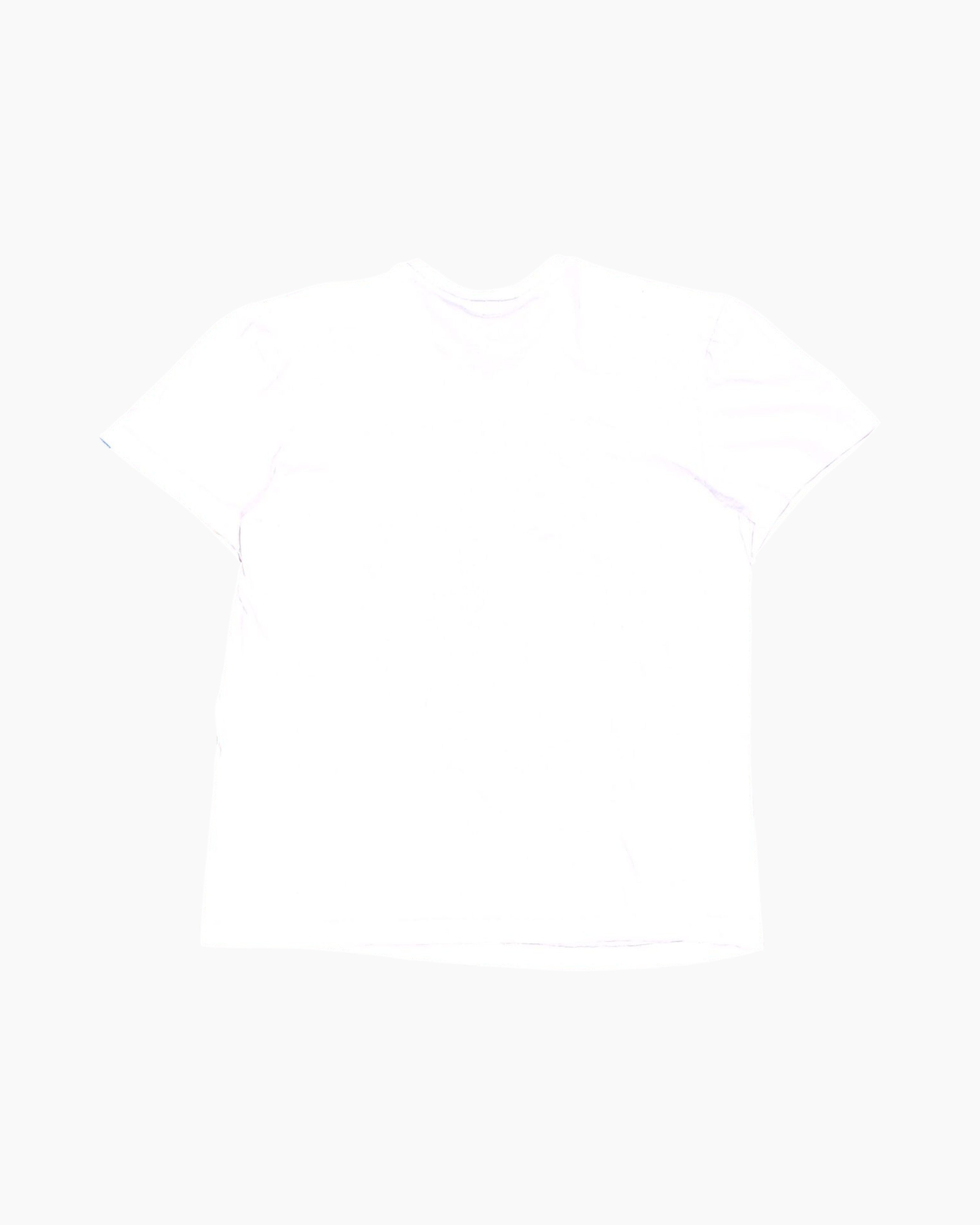 Back Pre-owned adidas Graphic T-Shirt – White with Digital Trefoil Print