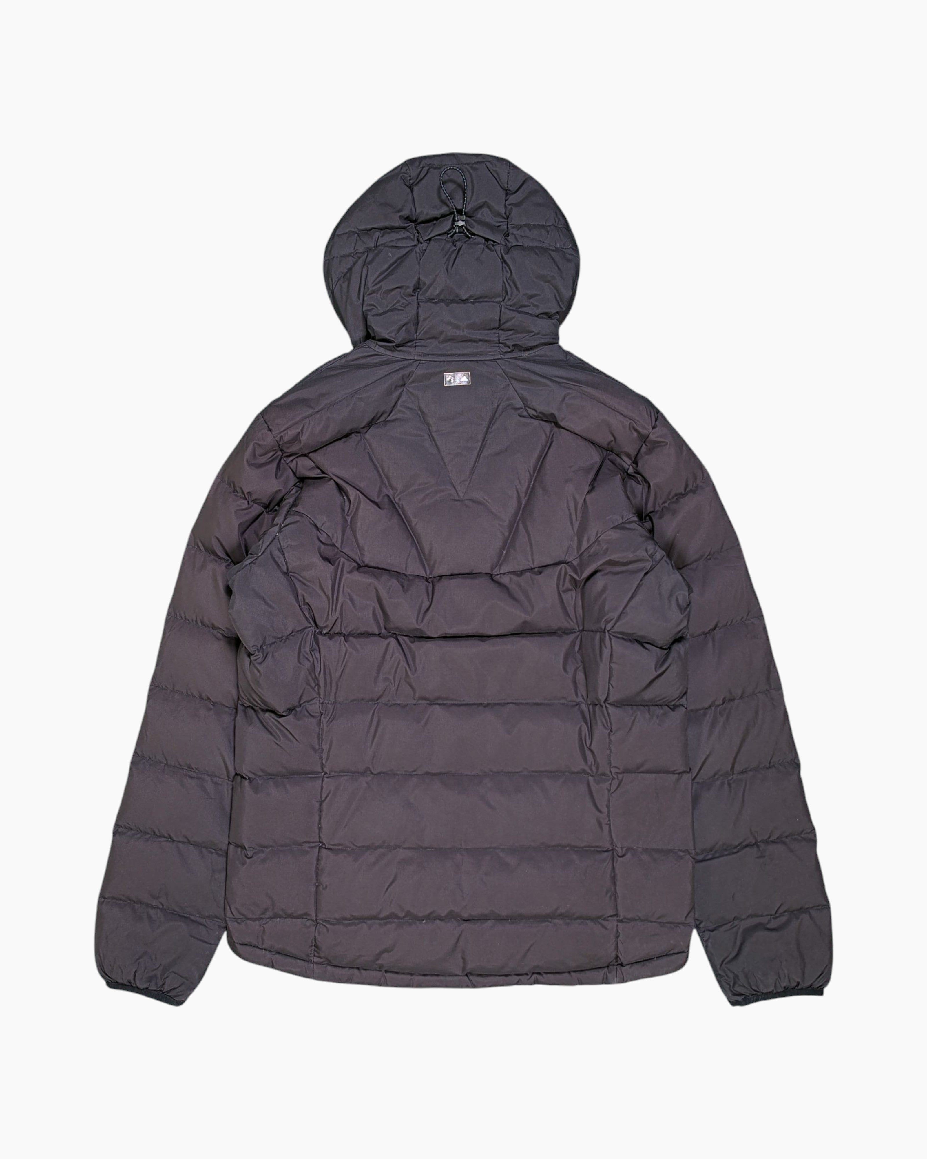 Back Pre-owned adidas Puffer Jacket – Black Quilted Hooded (Unisex, UK 42/44)