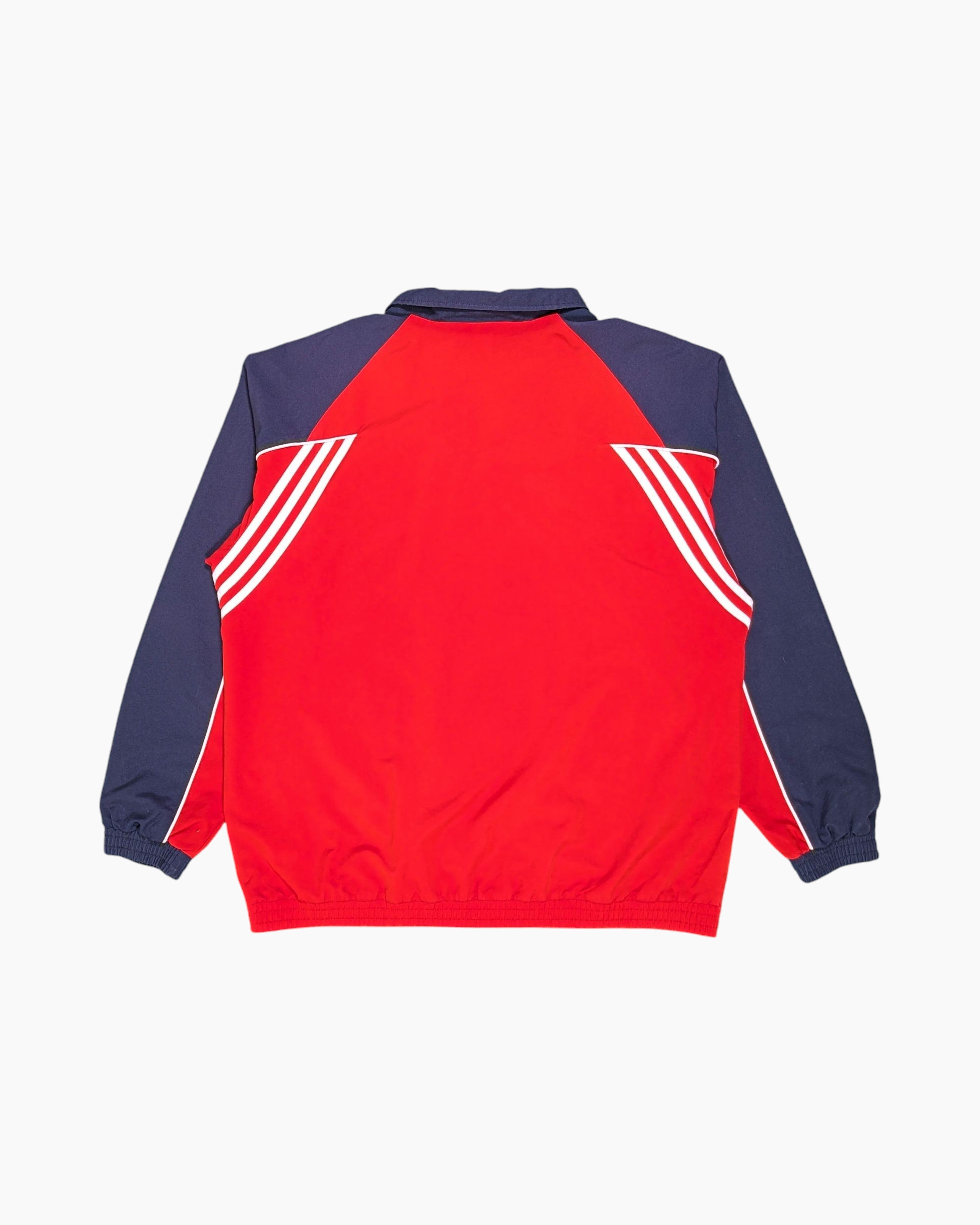 Back Vintage 2000s adidas Track Jacket – Red Contrast Raglan