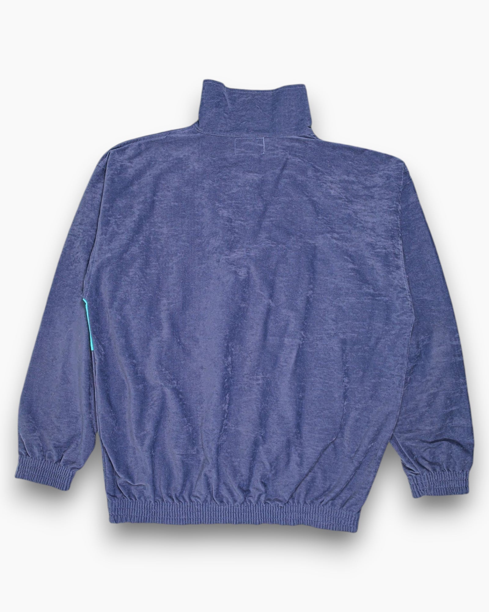 Back Vintage 80s/90s ANDE LEISURE LINE Pullover Sweater – Blue Turquoise Panel