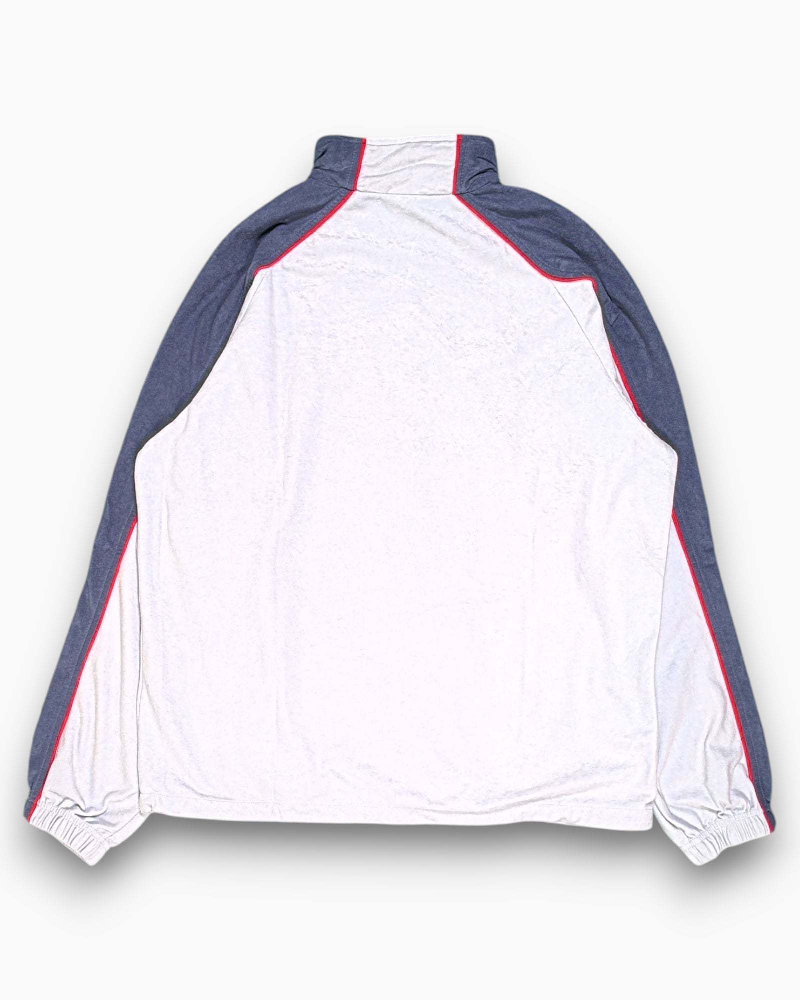 Back Vintage Y2K astrolabio Track Jacket – Blue Contrast Panels