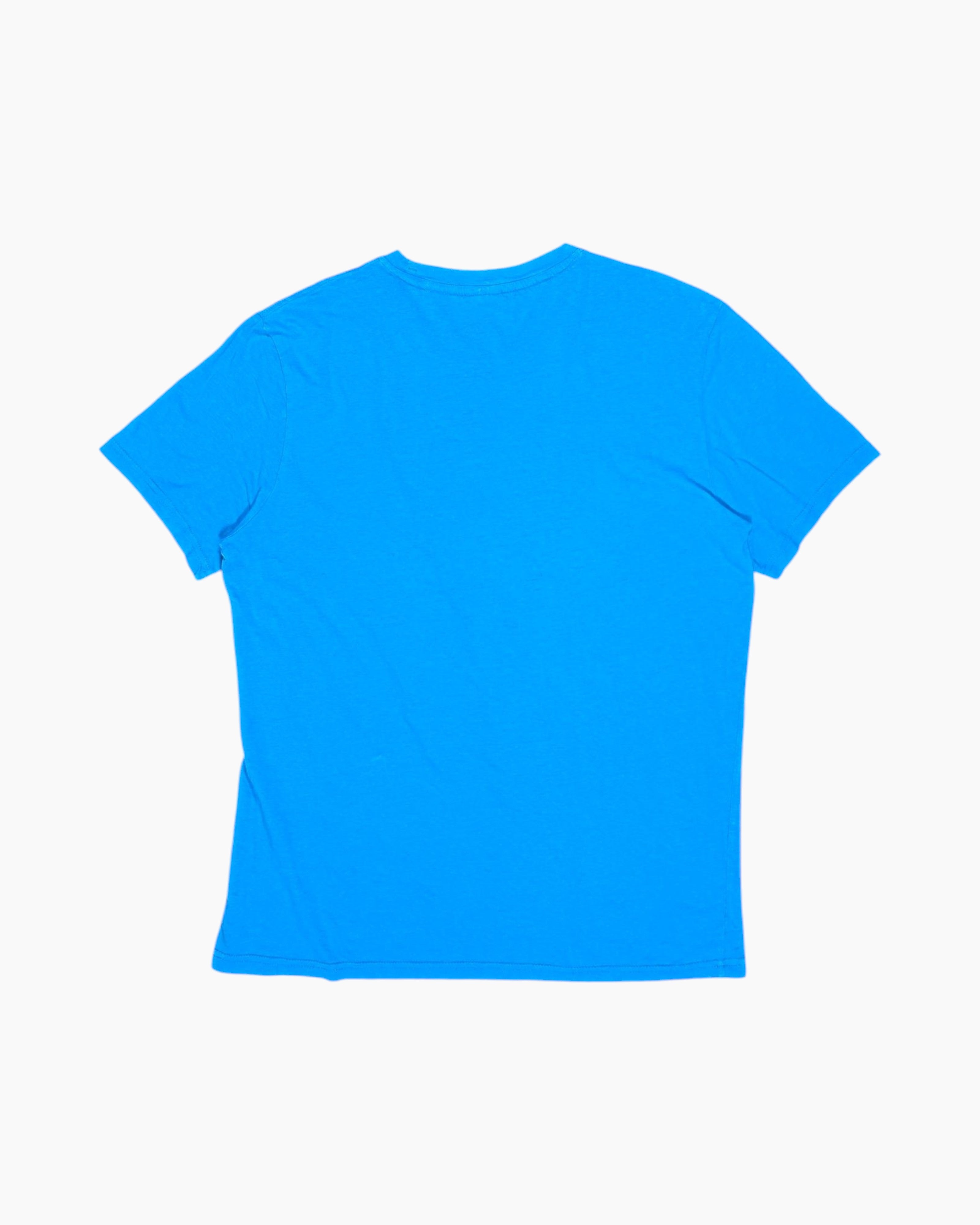 Back Pre-owned Champion Graphic T-Shirt – Blue Script Logo