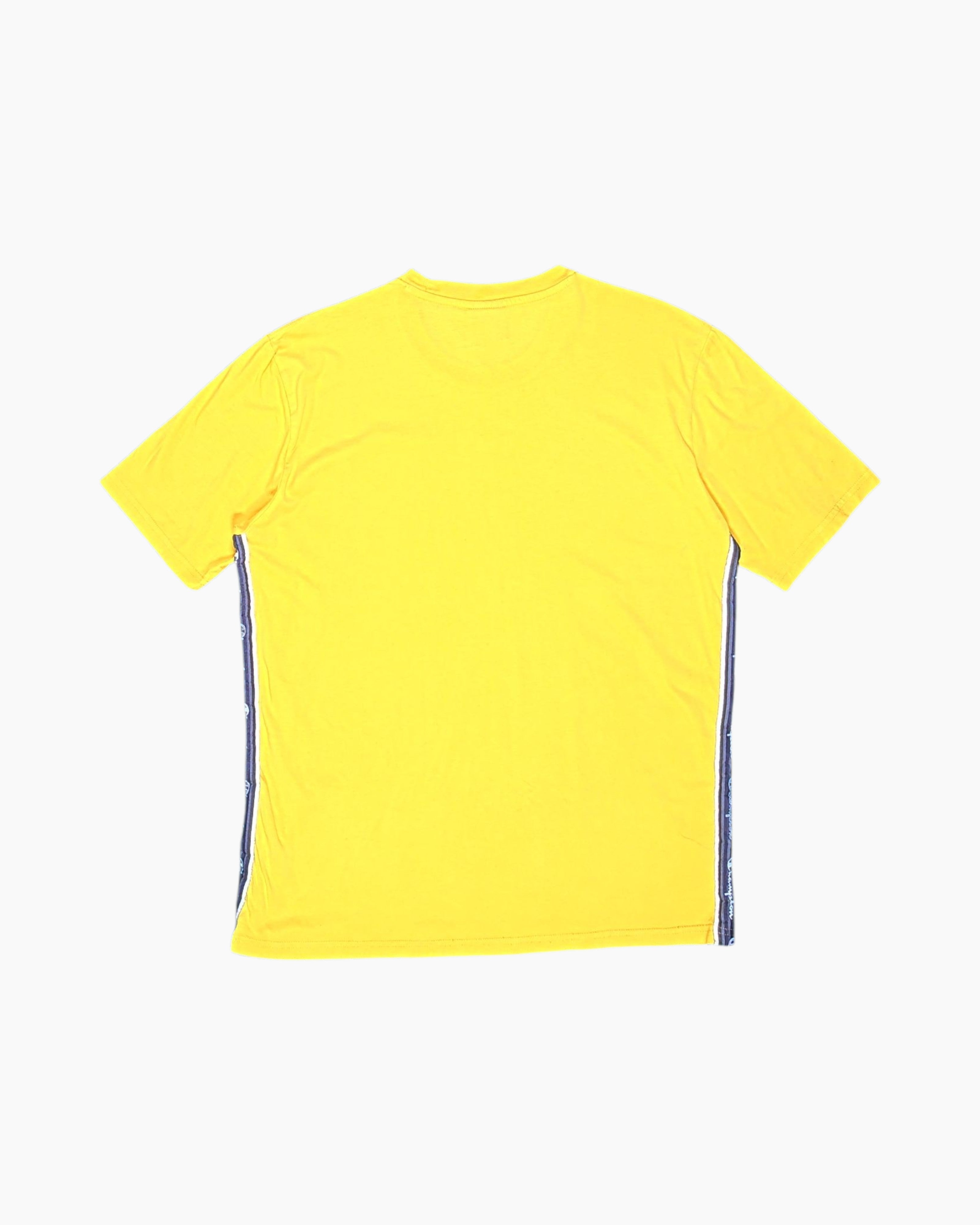 Back Pre-owned Champion Graphic T-Shirt – Yellow Embroidered Logos