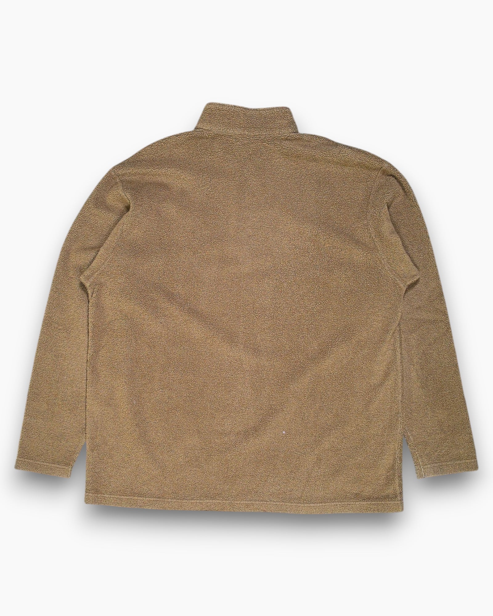 Back Vintage Y2K Columbia Sportswear Company Pullover Fleece (1/4 Zip) – Brown Heathered