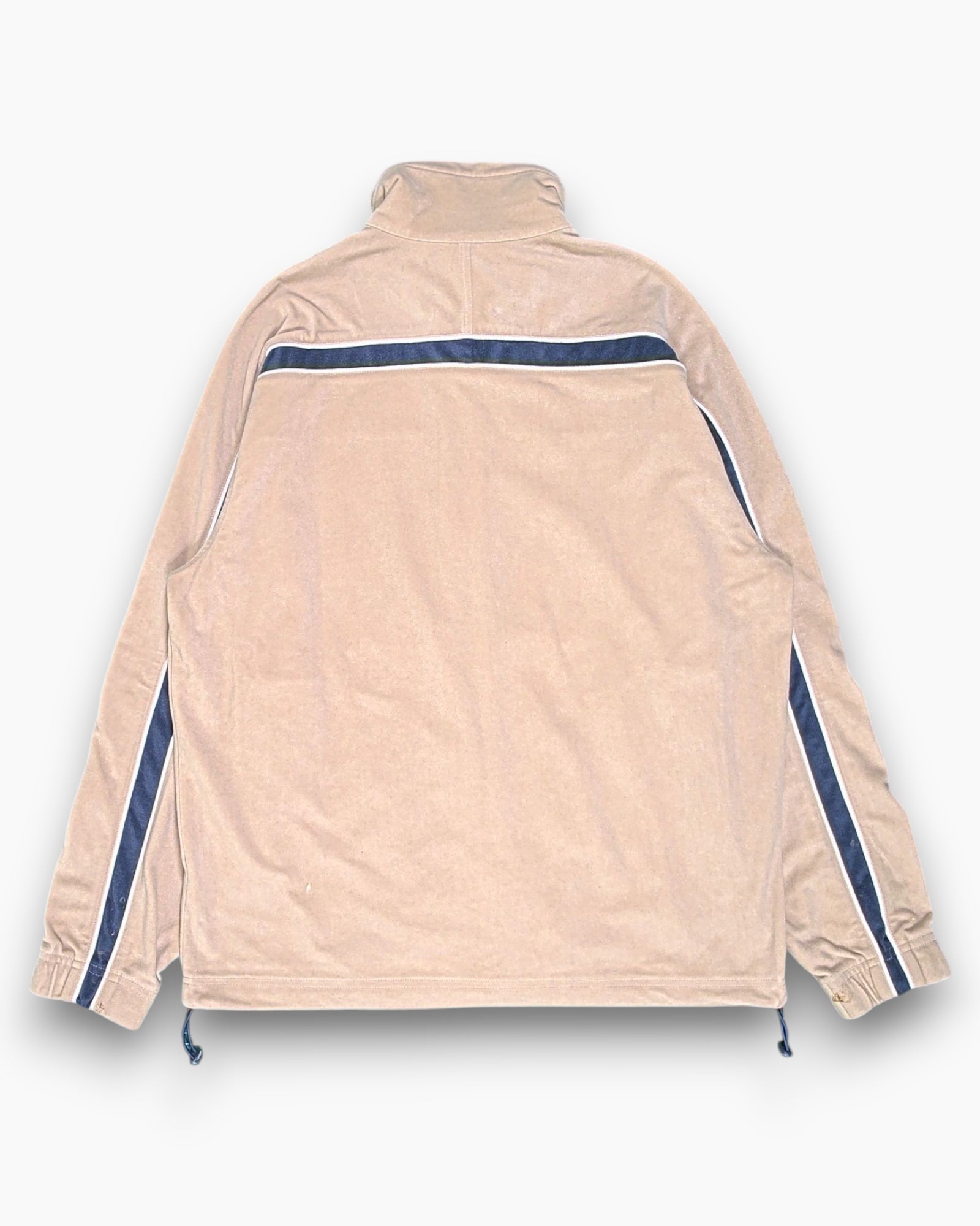 Back Vintage Y2K DIADORA Track Jacket – Beige Contrasting Stripe