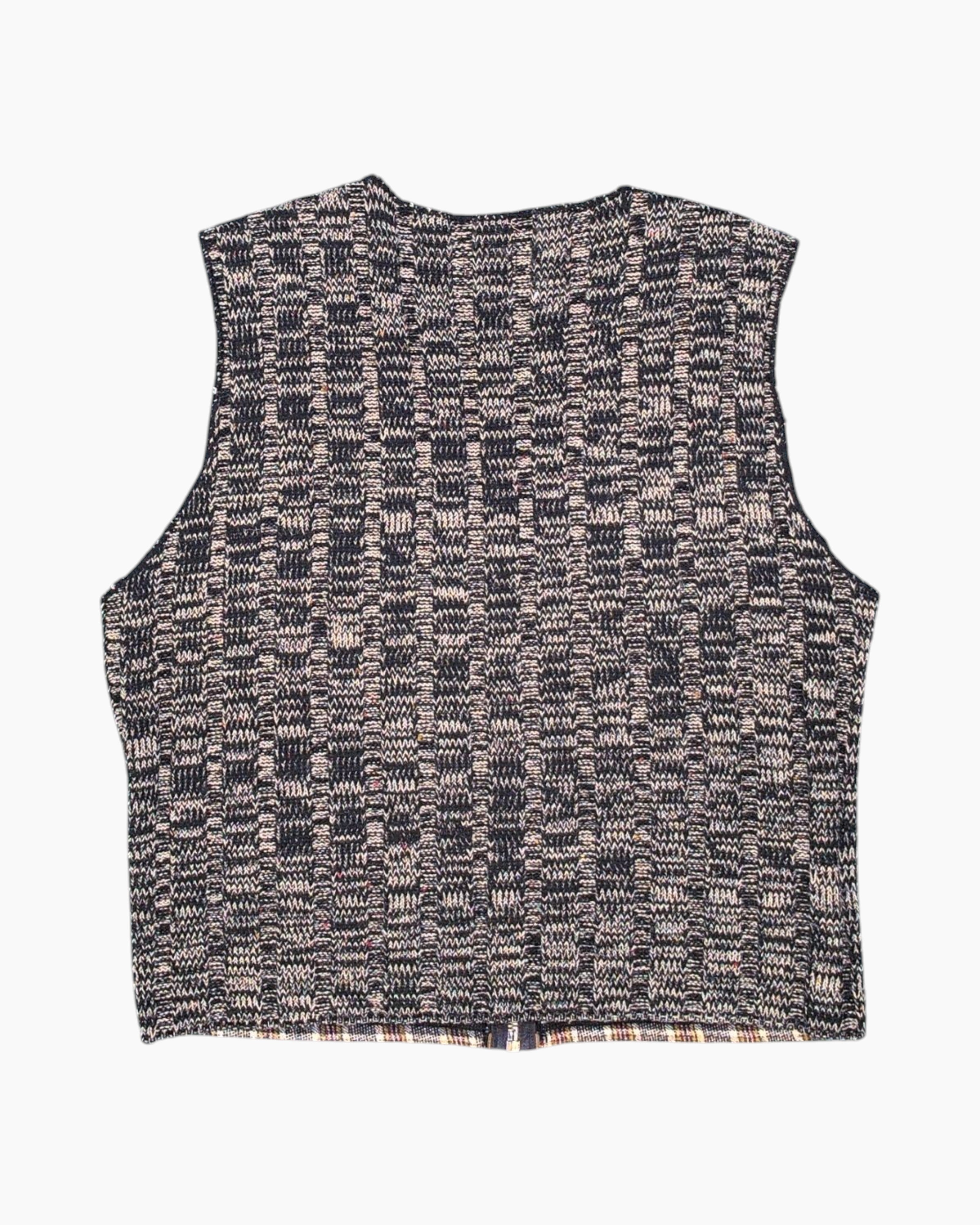 Vintage DURANGO Knit Vest L-XL Boxy Western Multicolor (80s/90s