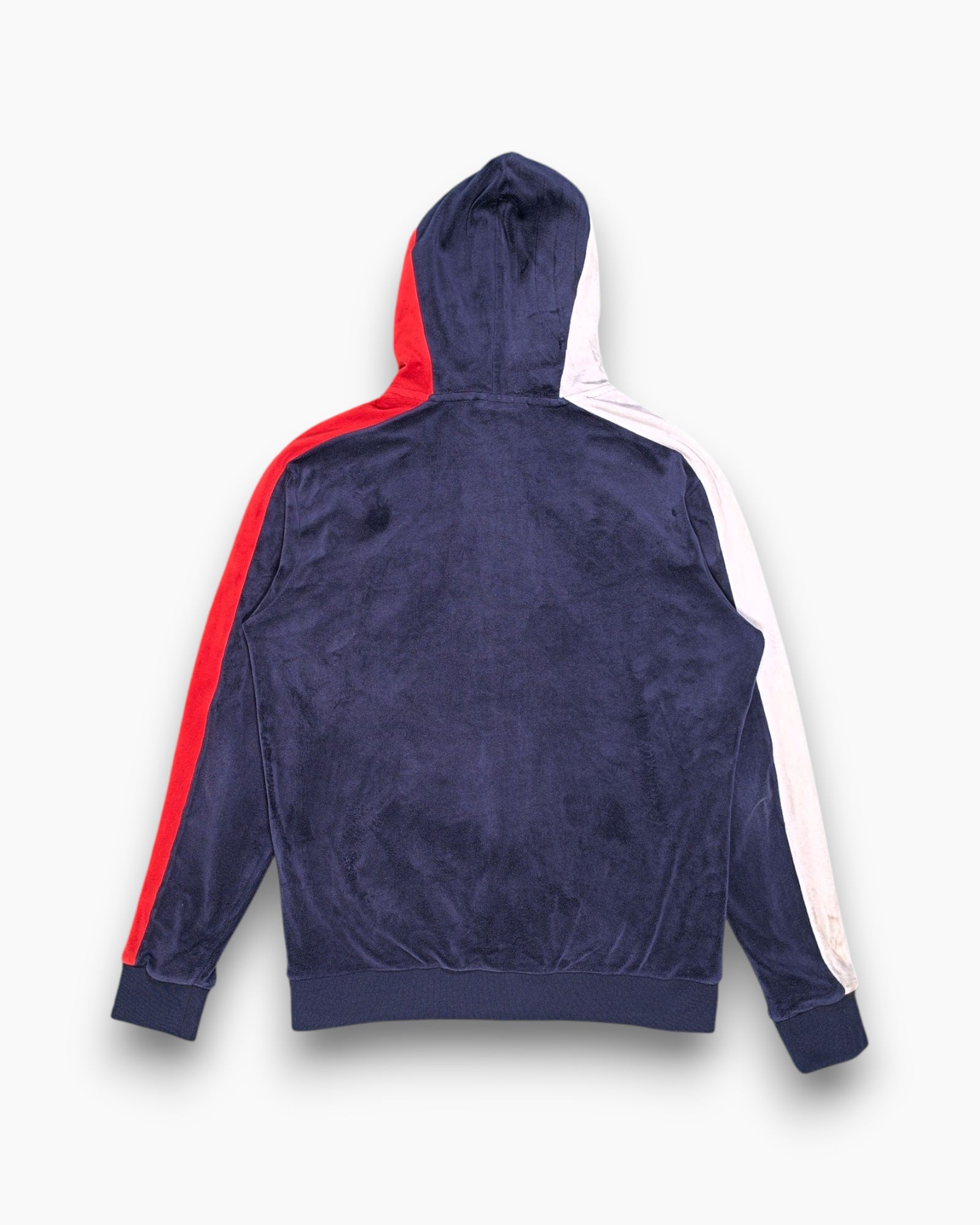 Back Pre-owned FILA Hooded Zip-Up Jacket – Navy colorblocked panels