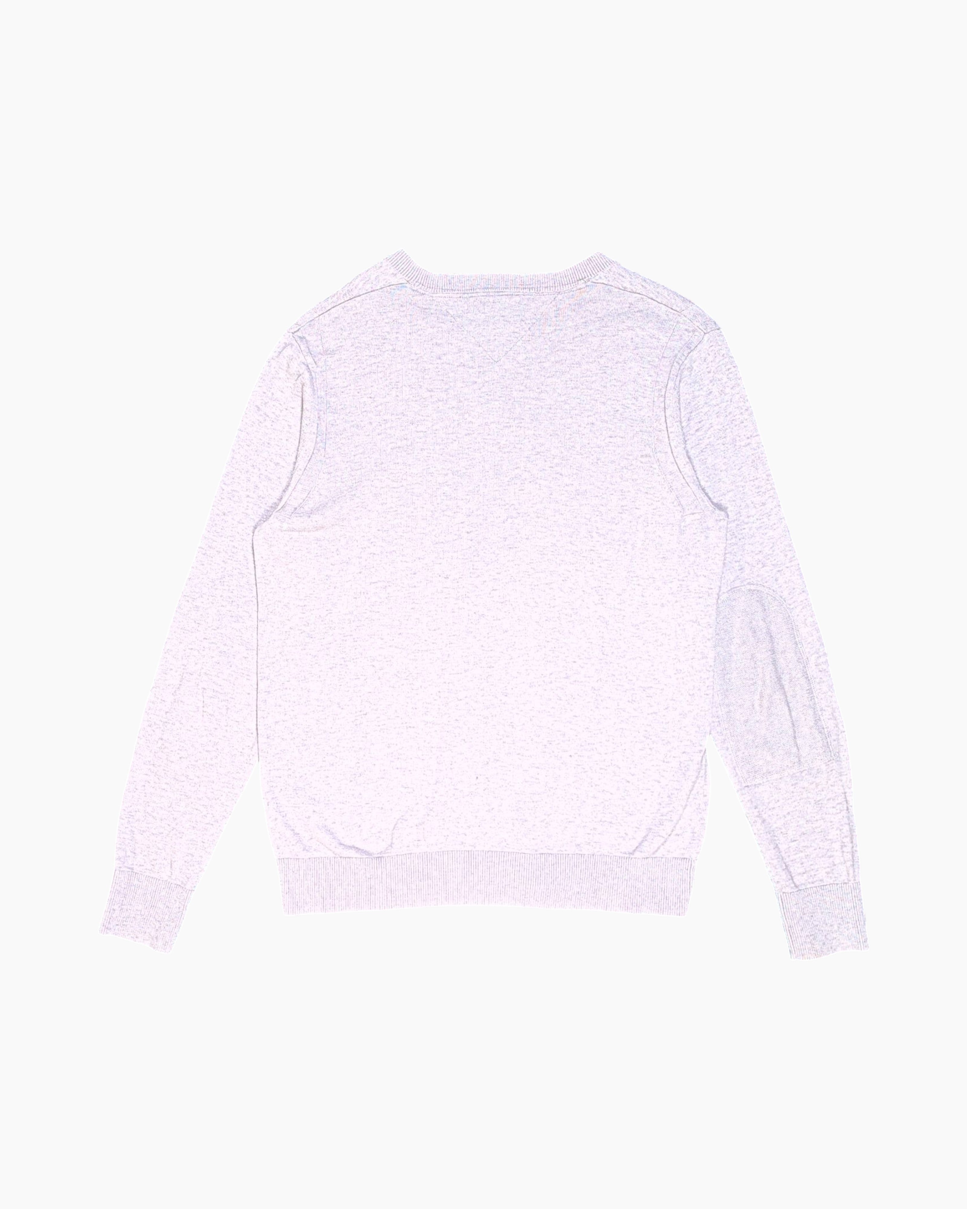 Back Pre-owned Hilfiger Denim Pullover Sweater – Gray V‑Neck (XL)