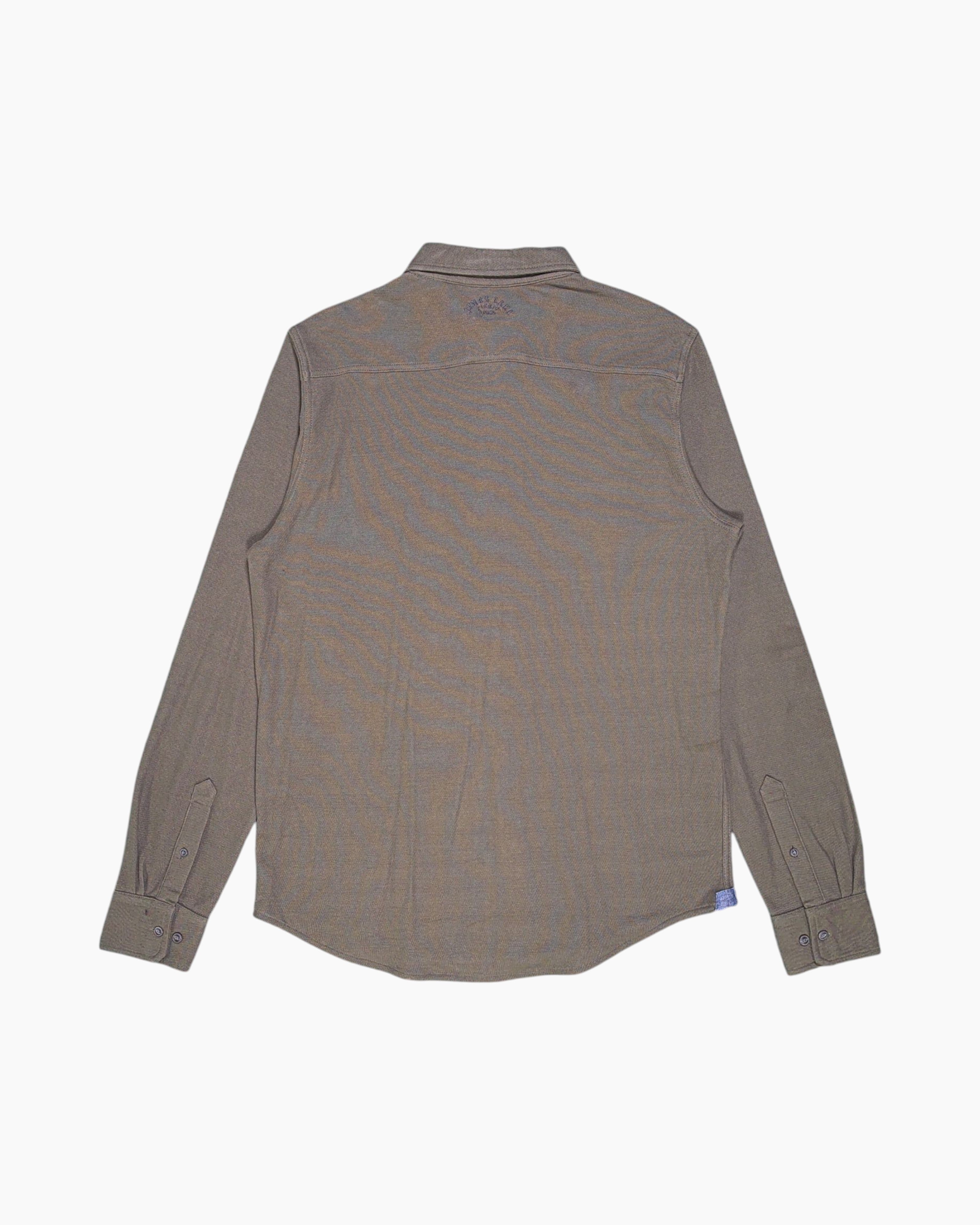 Back Pre-owned huitan nature Button-Down Shirt – Green (XL, Contrast Trim)