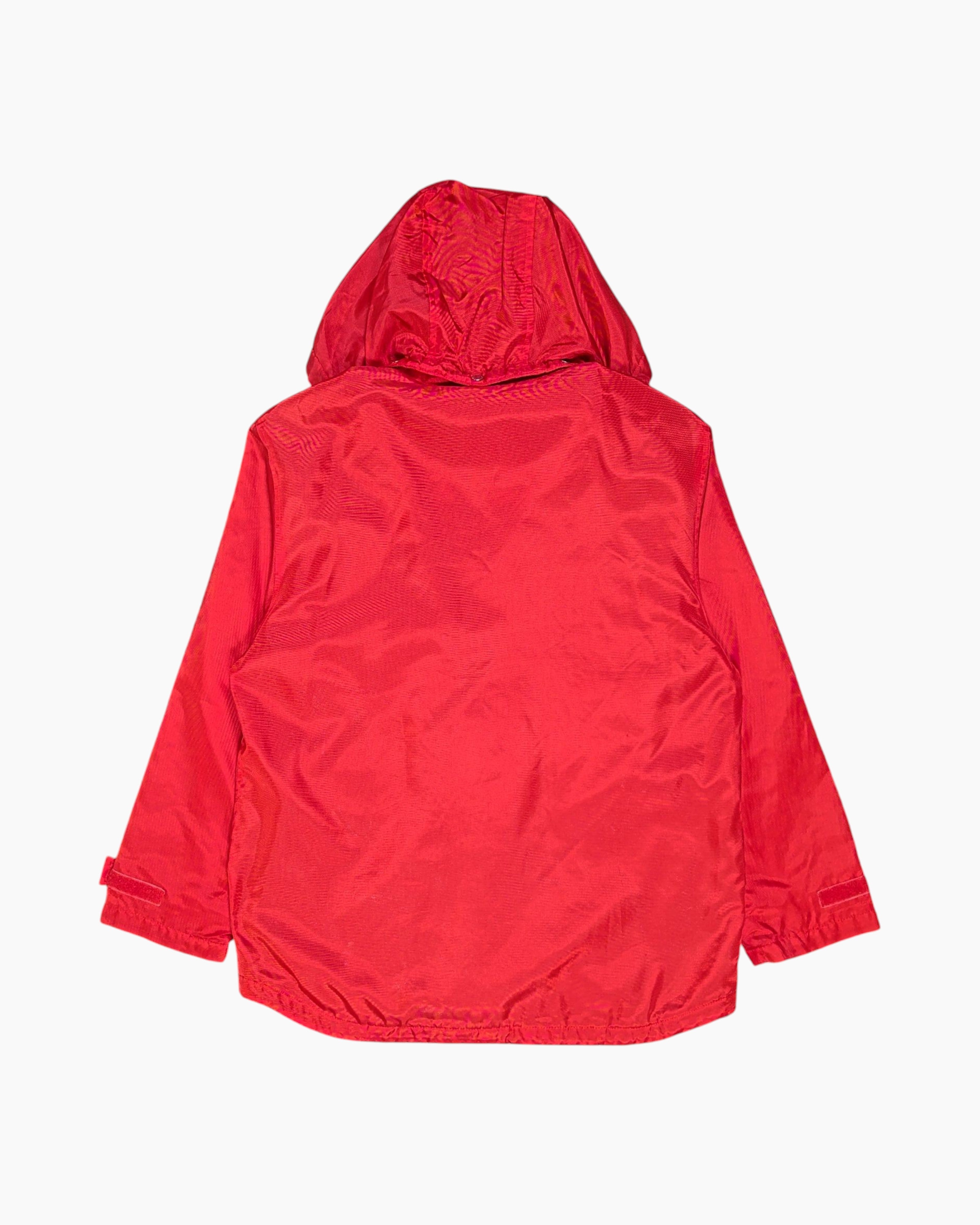 Back Vintage 80s/90s Invicta Hooded Jacket – Red Nylon Ski-Sport